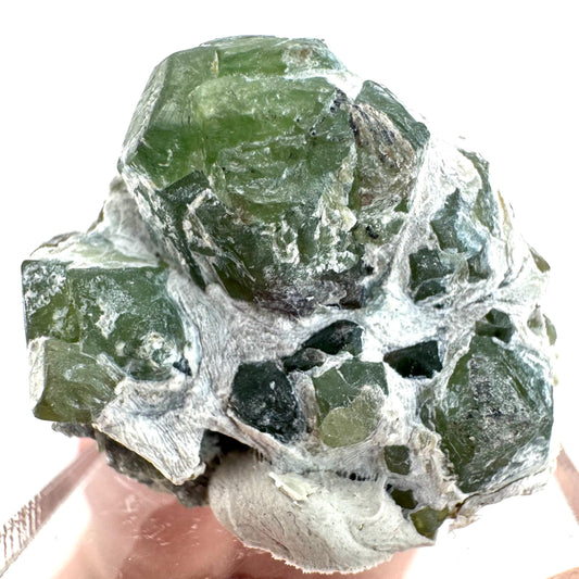 Demantoid Garnet on Matrix (Pakistan) | green garnet crystal, mineral specimen