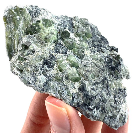 Demantoid Garnet on Matrix (Pakistan) | green garnet crystal, mineral specimen