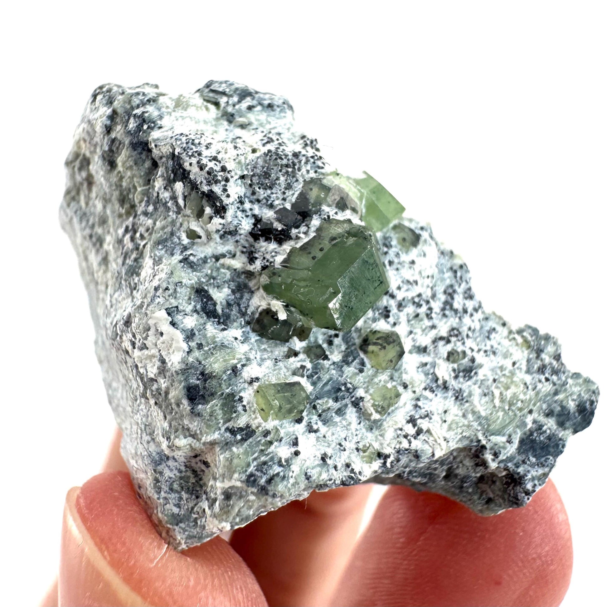 Demantoid Garnet on Matrix (Pakistan) | green garnet crystal, mineral specimen