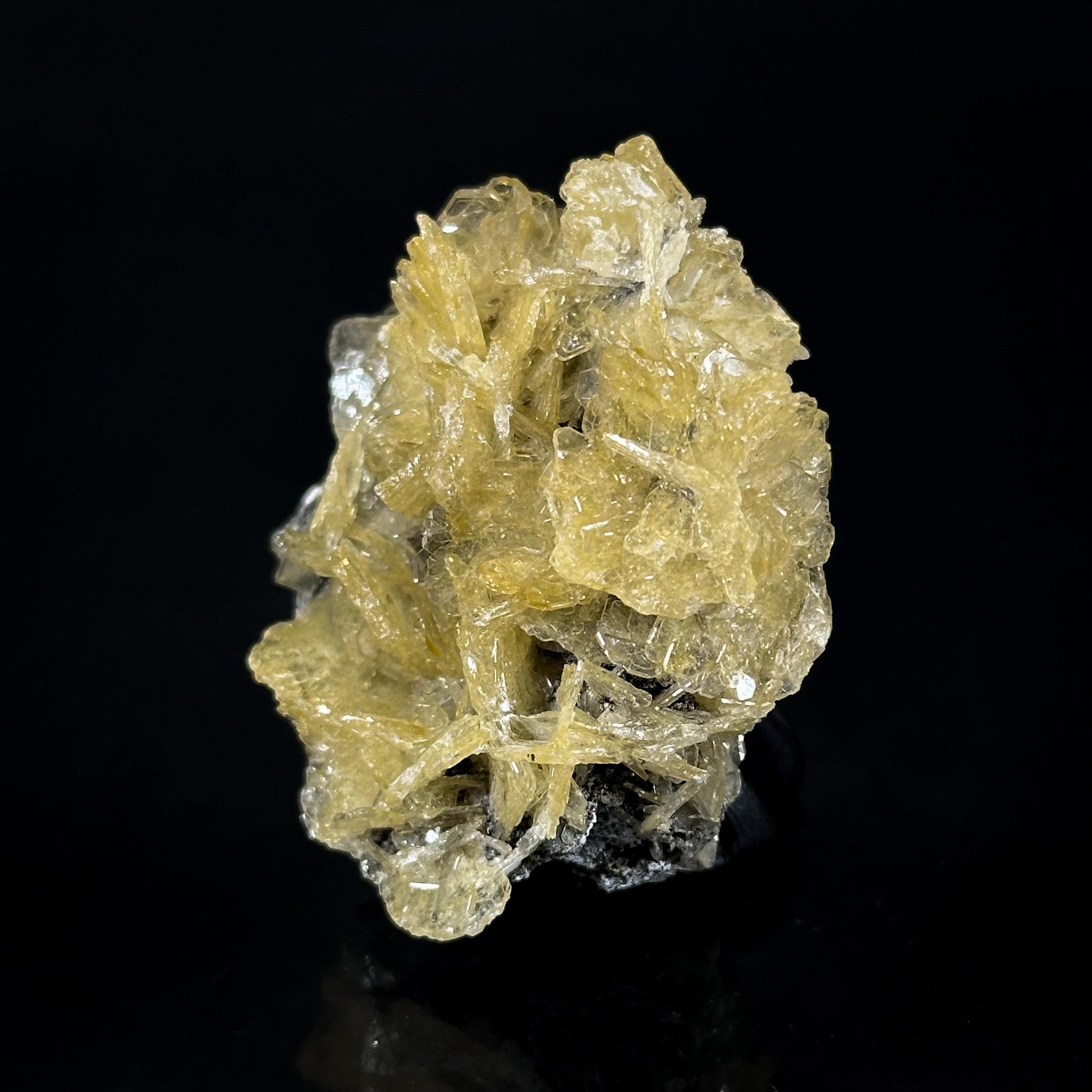 Baryte (Namibia) | yellow baryte crystal, rare mineral specimen