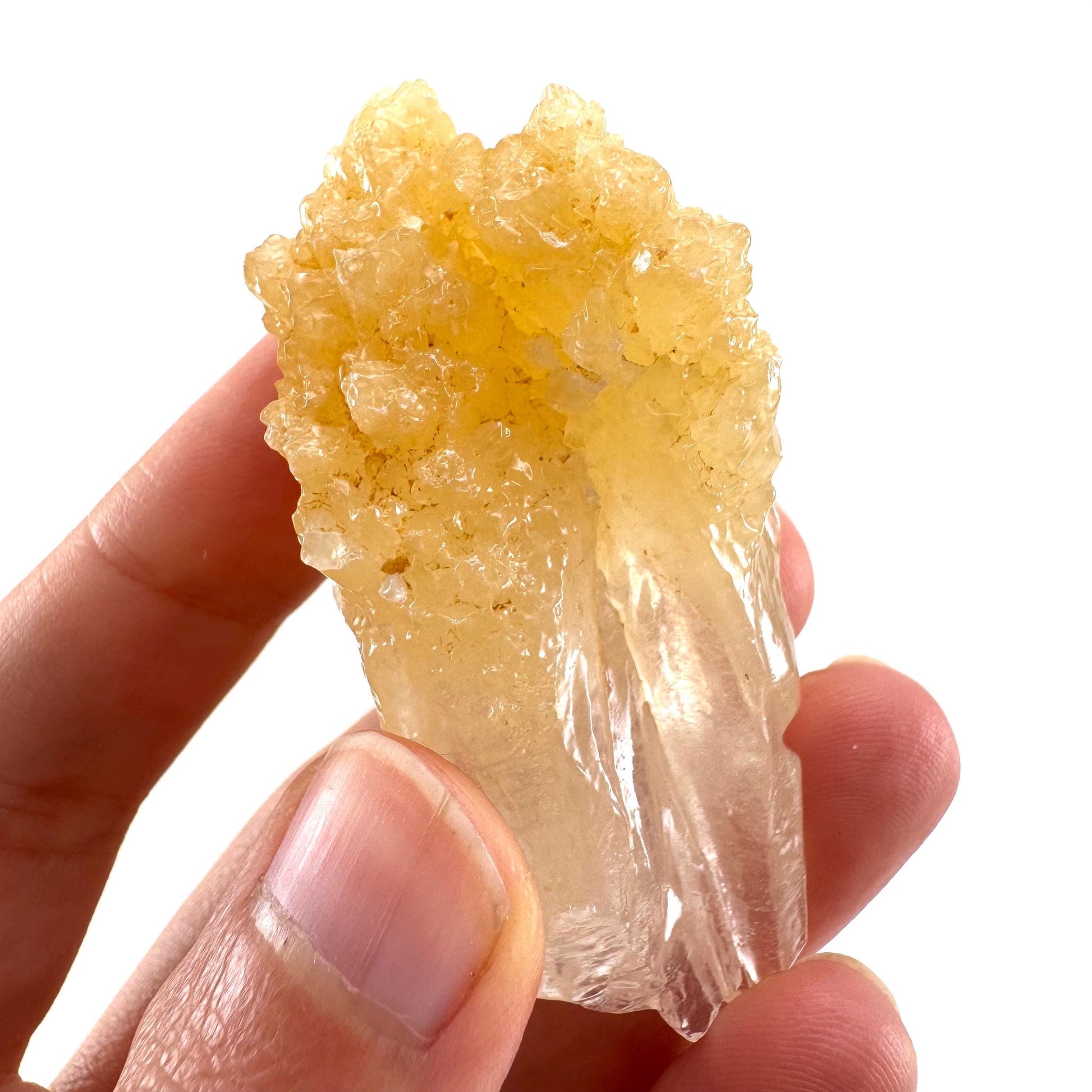 Fluorescent Calcite (Indonesia) | UV-reactive calcite crystal, fluorescent & phosphorescent mineral specimen