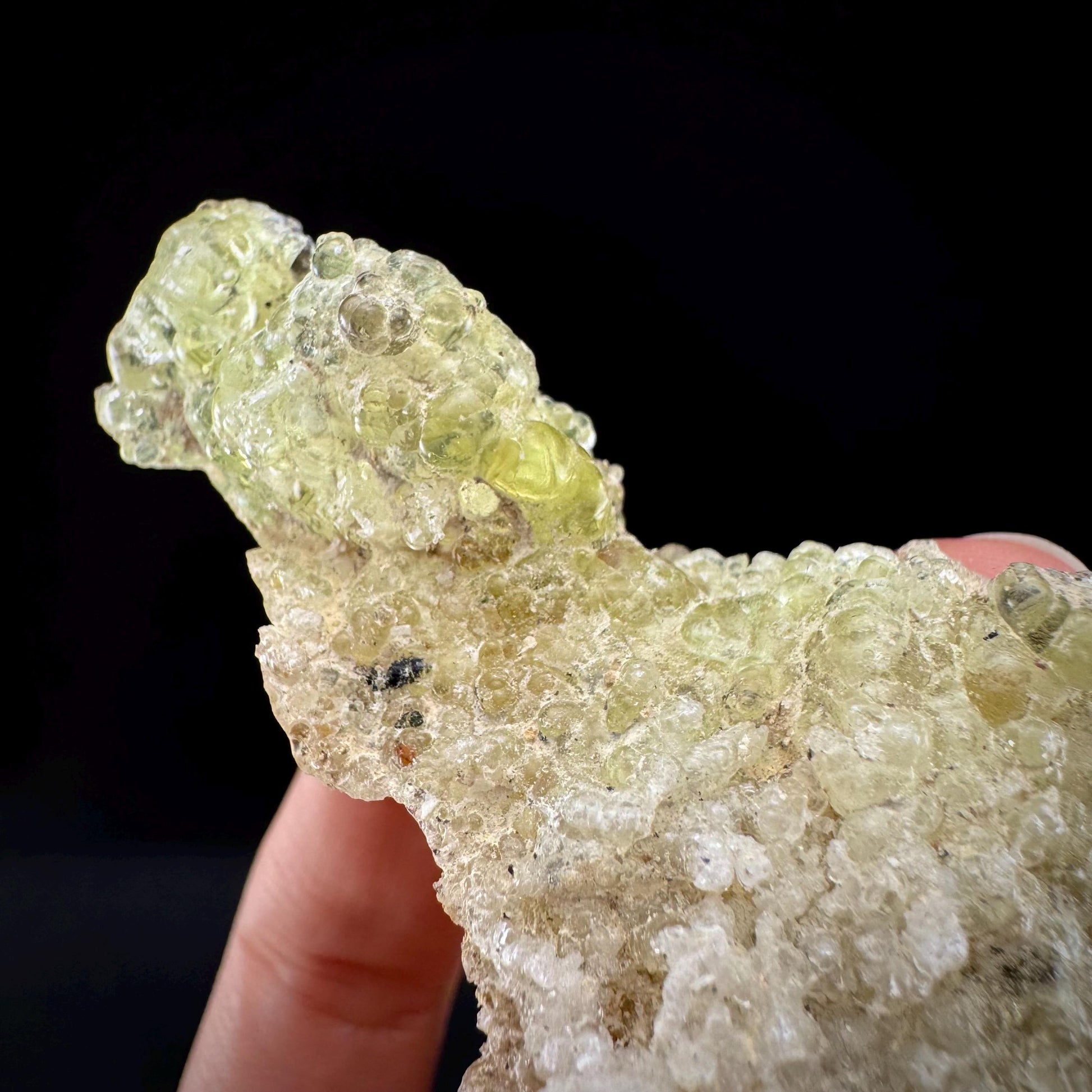 Hyalite Opal (Namibia) | UV reactive Hyalite Opal, daylight fluorescent, mineral specimen