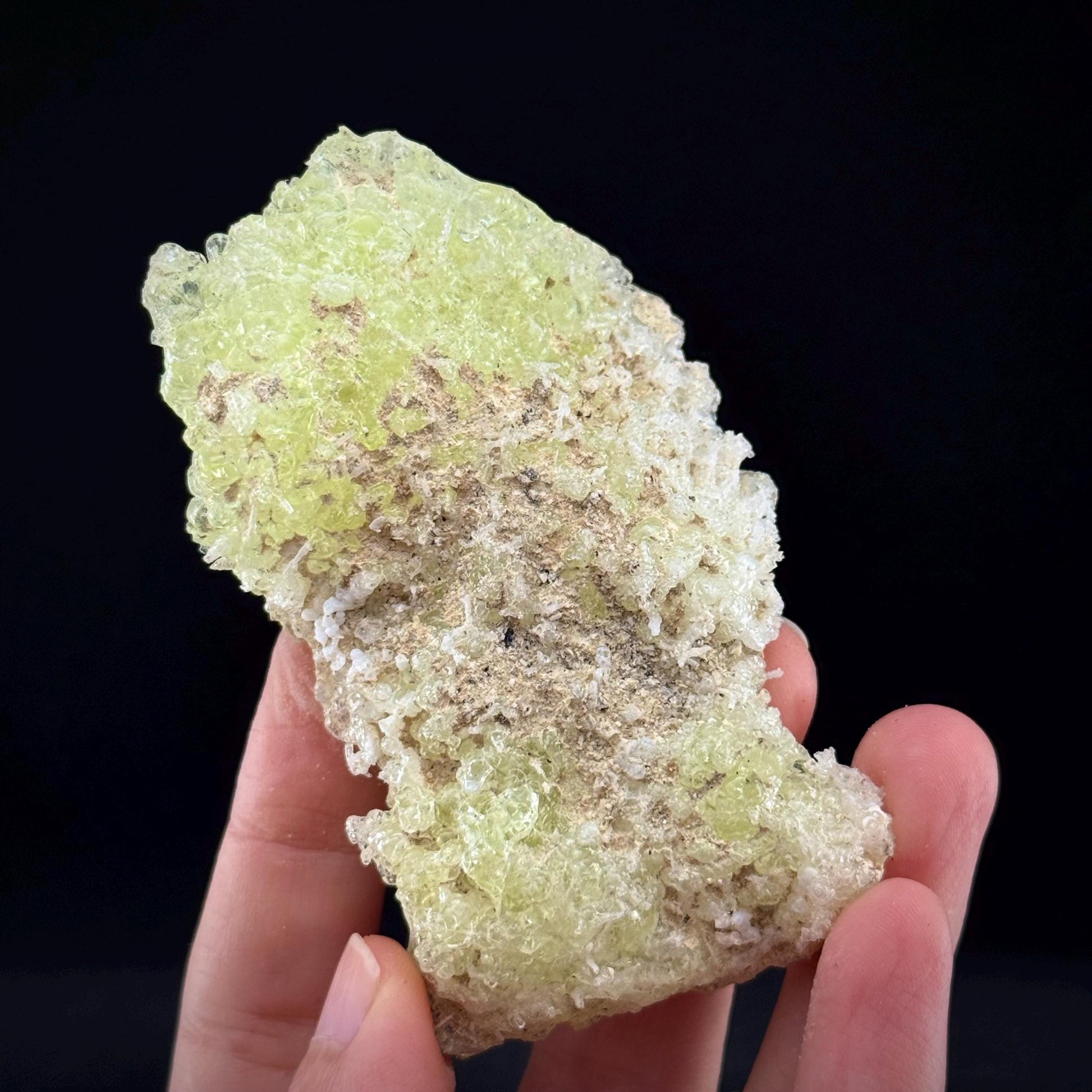 Hyalite Opal (Namibia) | UV reactive Hyalite Opal, daylight fluorescent, mineral specimen