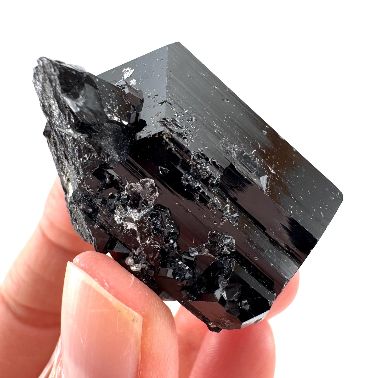 Black Tourmaline (Namibia) | high quality black tourmaline crystal, black schorl, mineral specimen