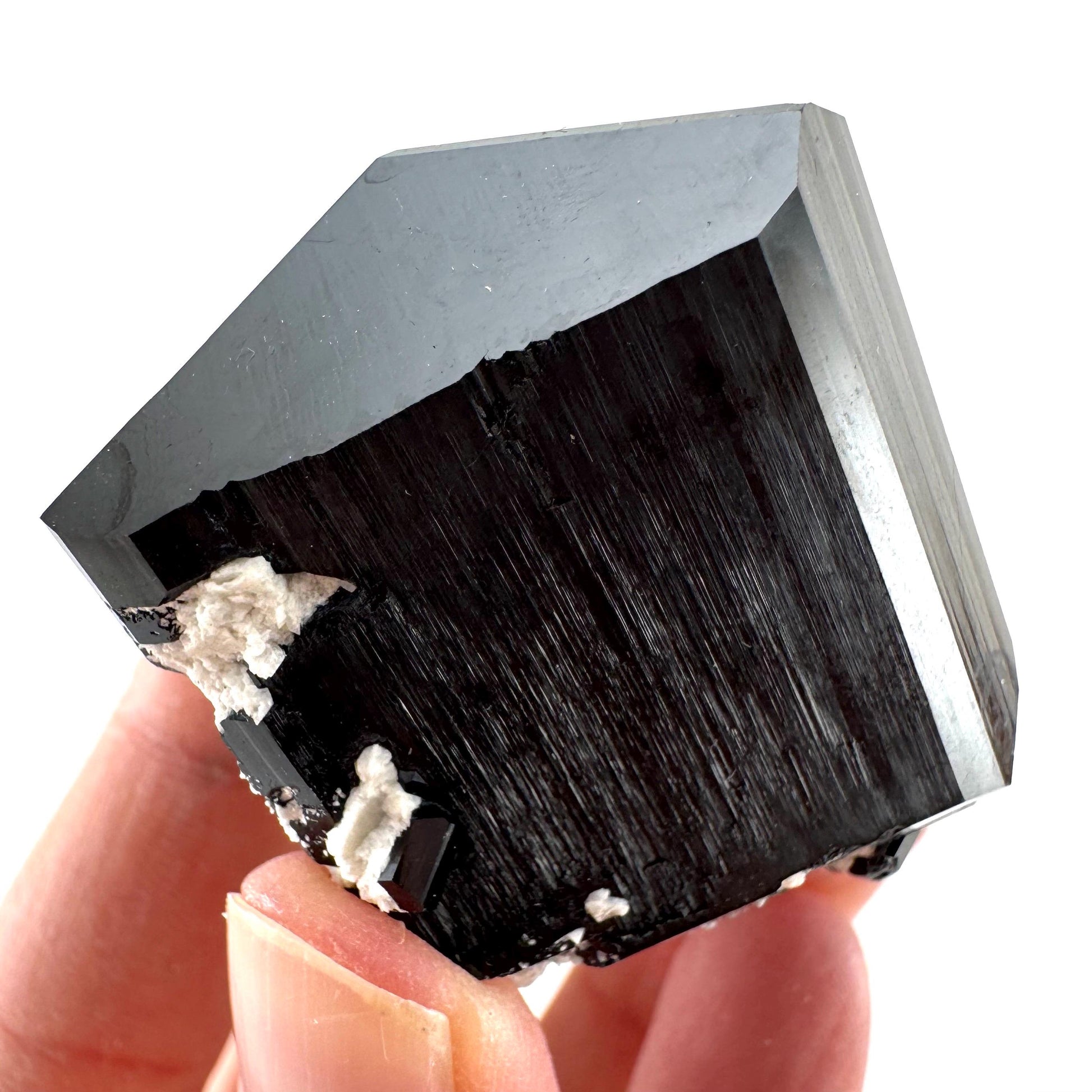 Black Tourmaline (Namibia) | high quality black tourmaline crystal, black schorl, mineral specimen