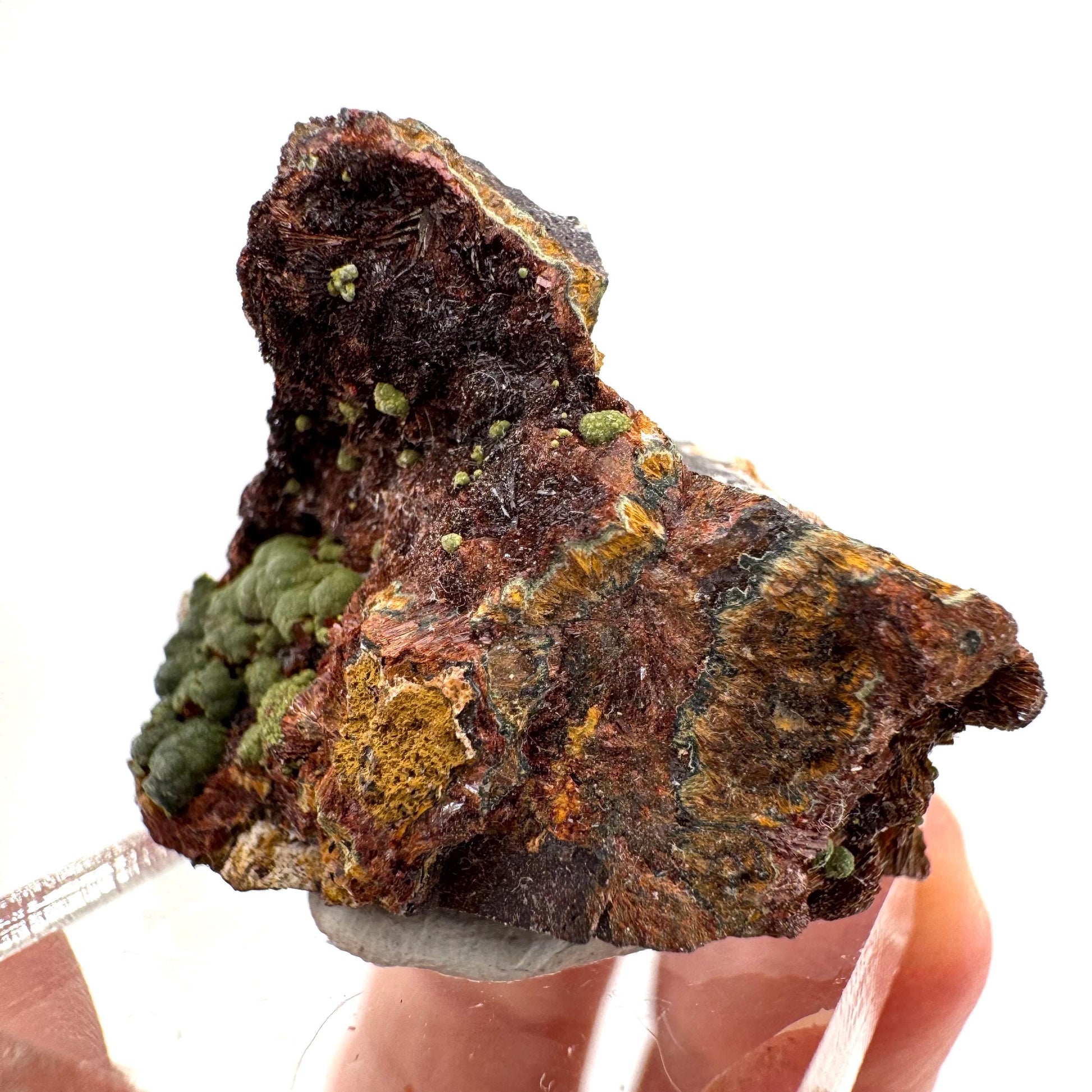 Kidwellite (Arkansas, USA) | green kidwellite crystal, rare mineral specimen