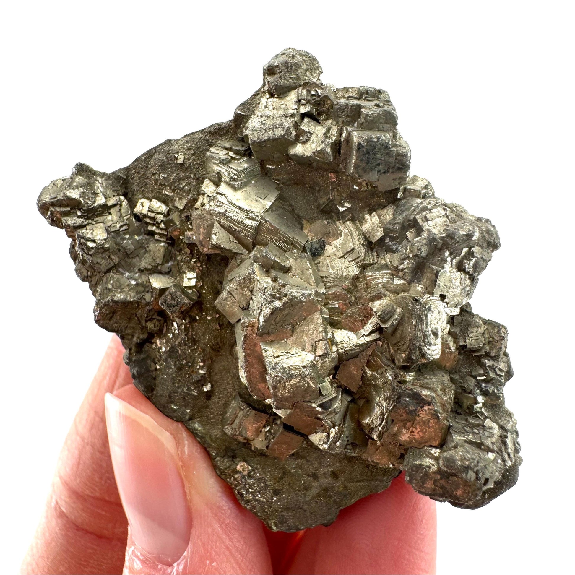 Pyrite (Indonesia) | natural pyrite cluster, pyrite crystal, mineral specimen