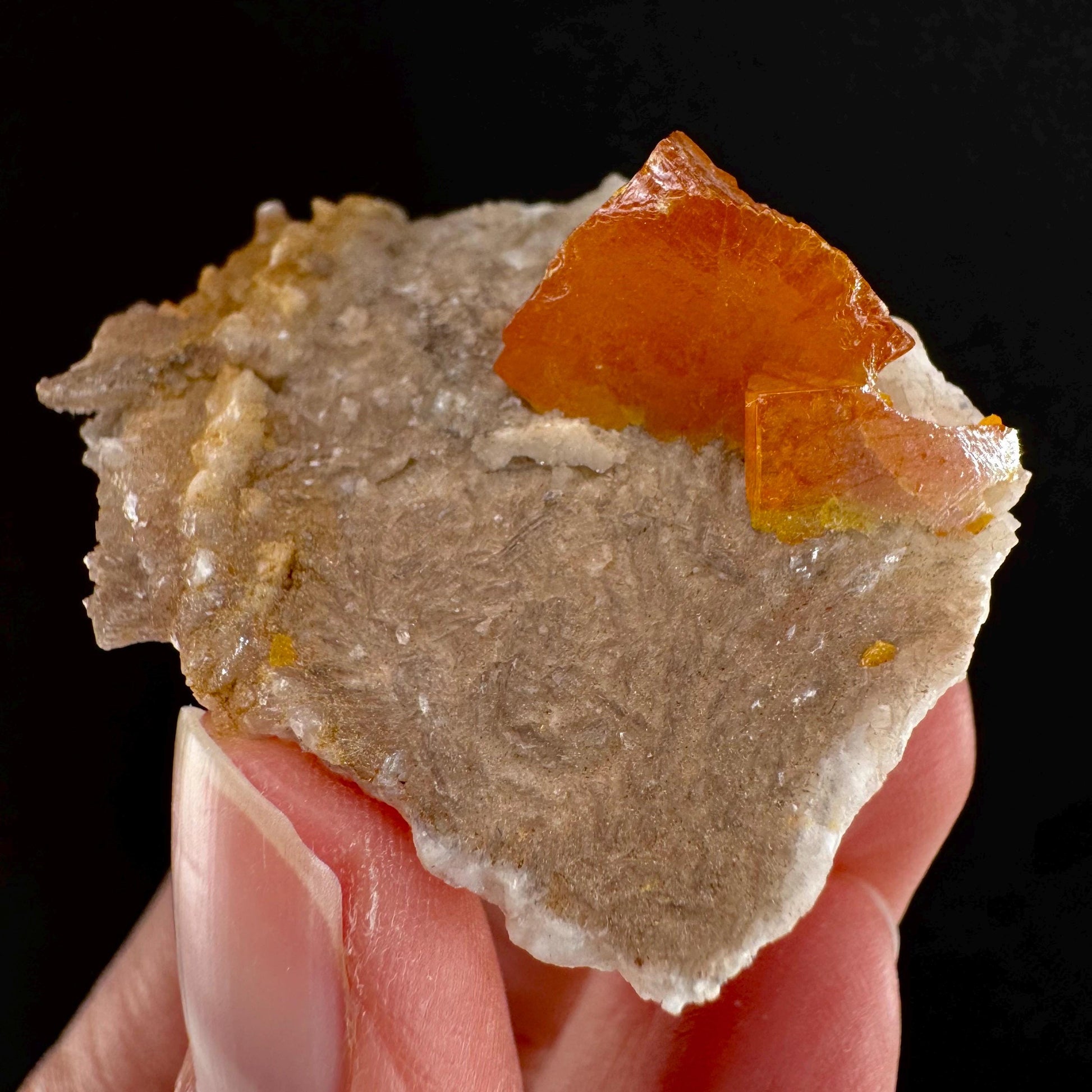Wulfenite (Mexico) | orange wulfenite crystal, mineral specimen