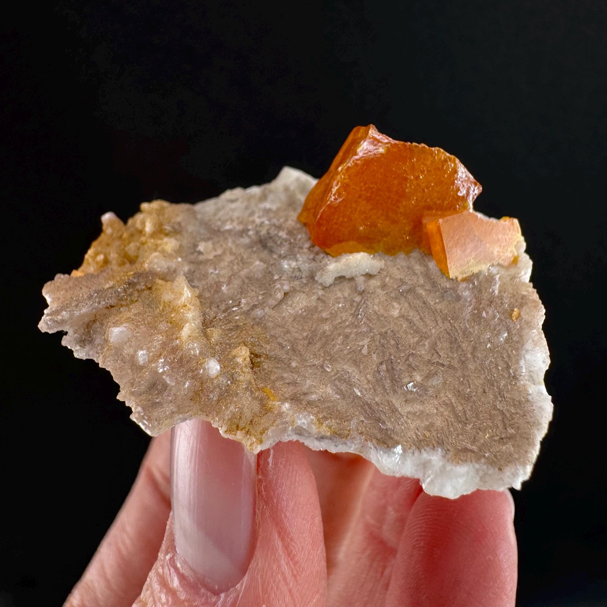 Wulfenite (Mexico) | orange wulfenite crystal, mineral specimen