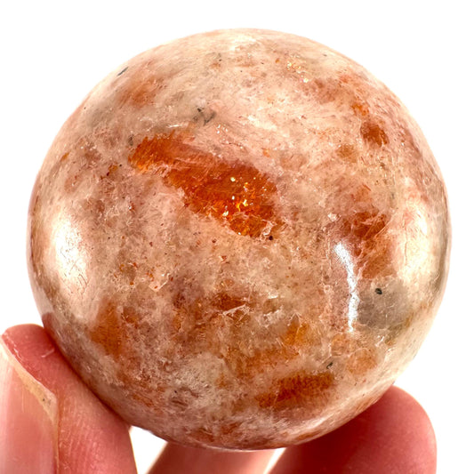 Sunstone Sphere (India) | polished sunstone crystal ball, crystal sphere