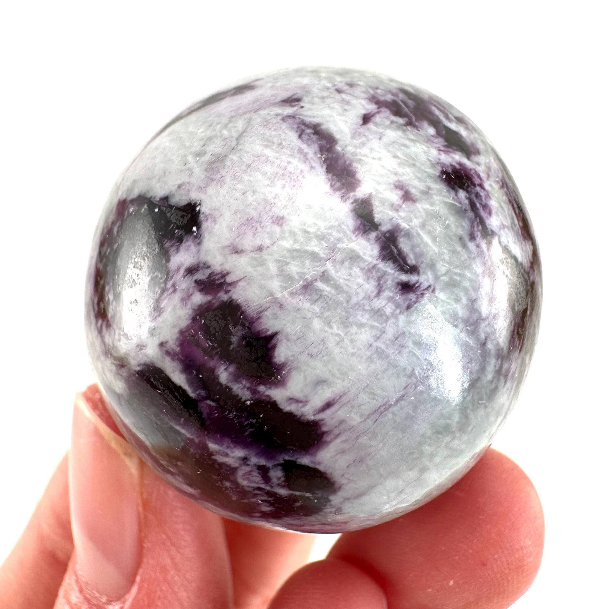 Kammererite Sphere (India) | polished kammererite crystal ball, crystal sphere