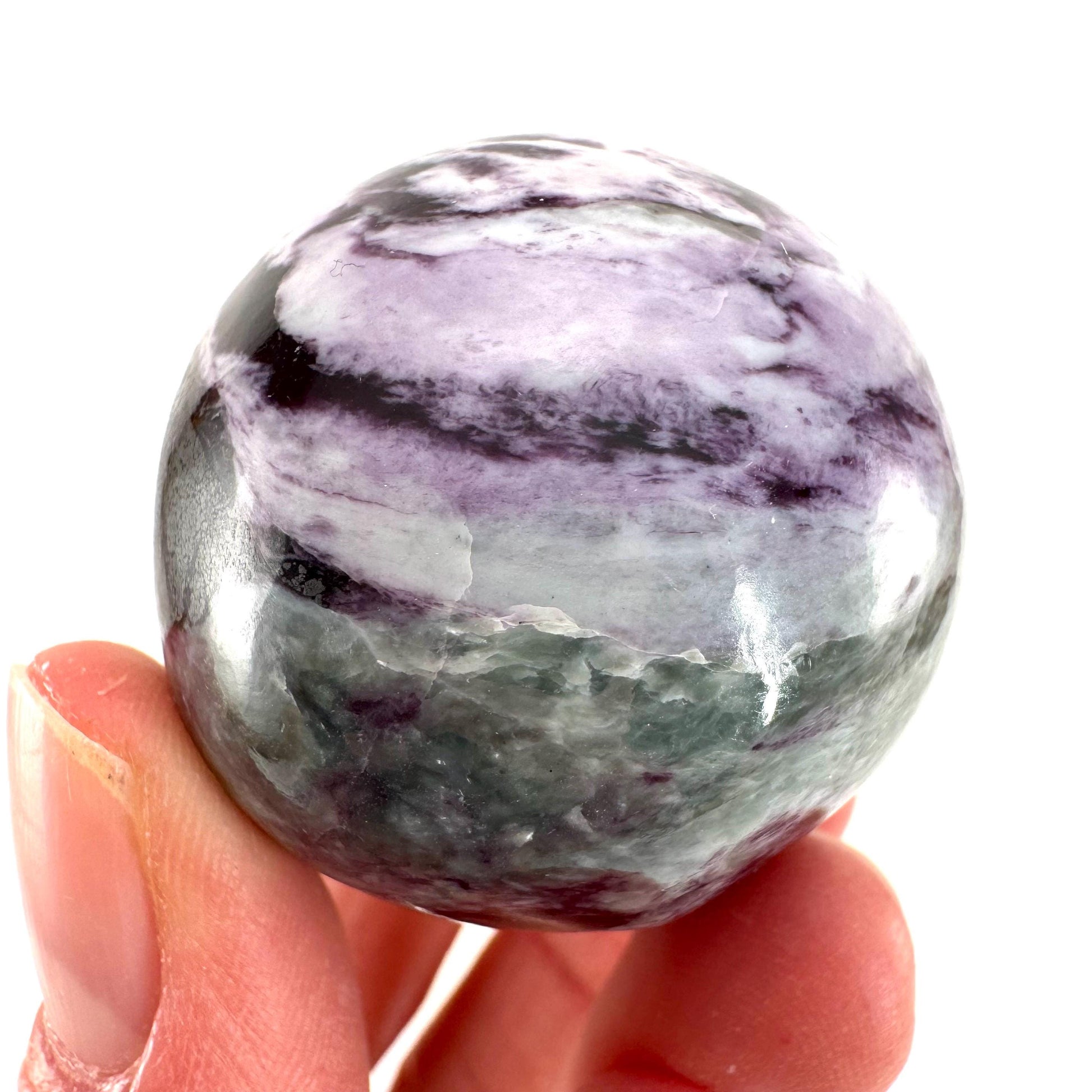 Kammererite Sphere (India) | polished kammererite crystal ball, crystal sphere