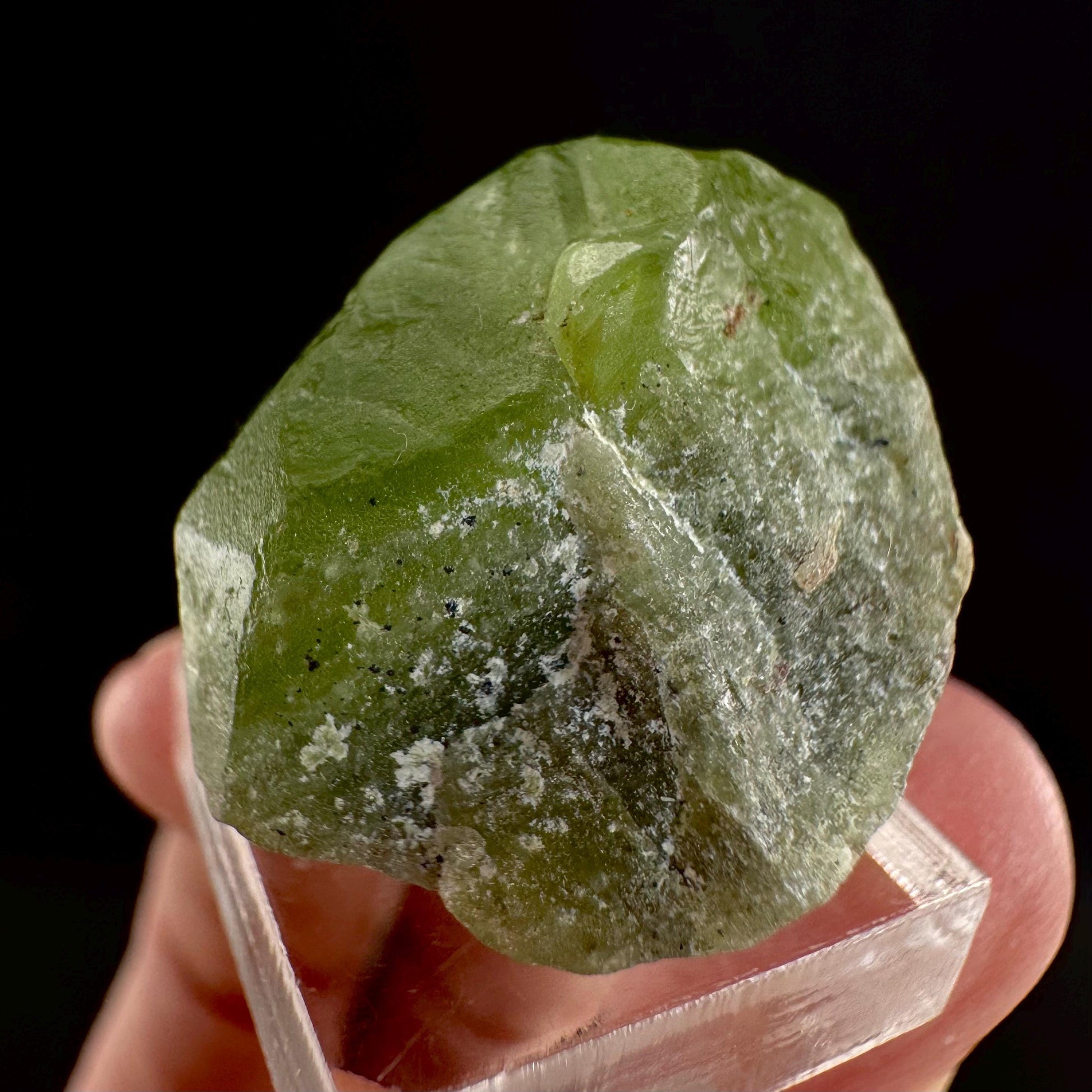 Peridot (Pakistan) | naturally terminated peridot crystal, mineral specimen