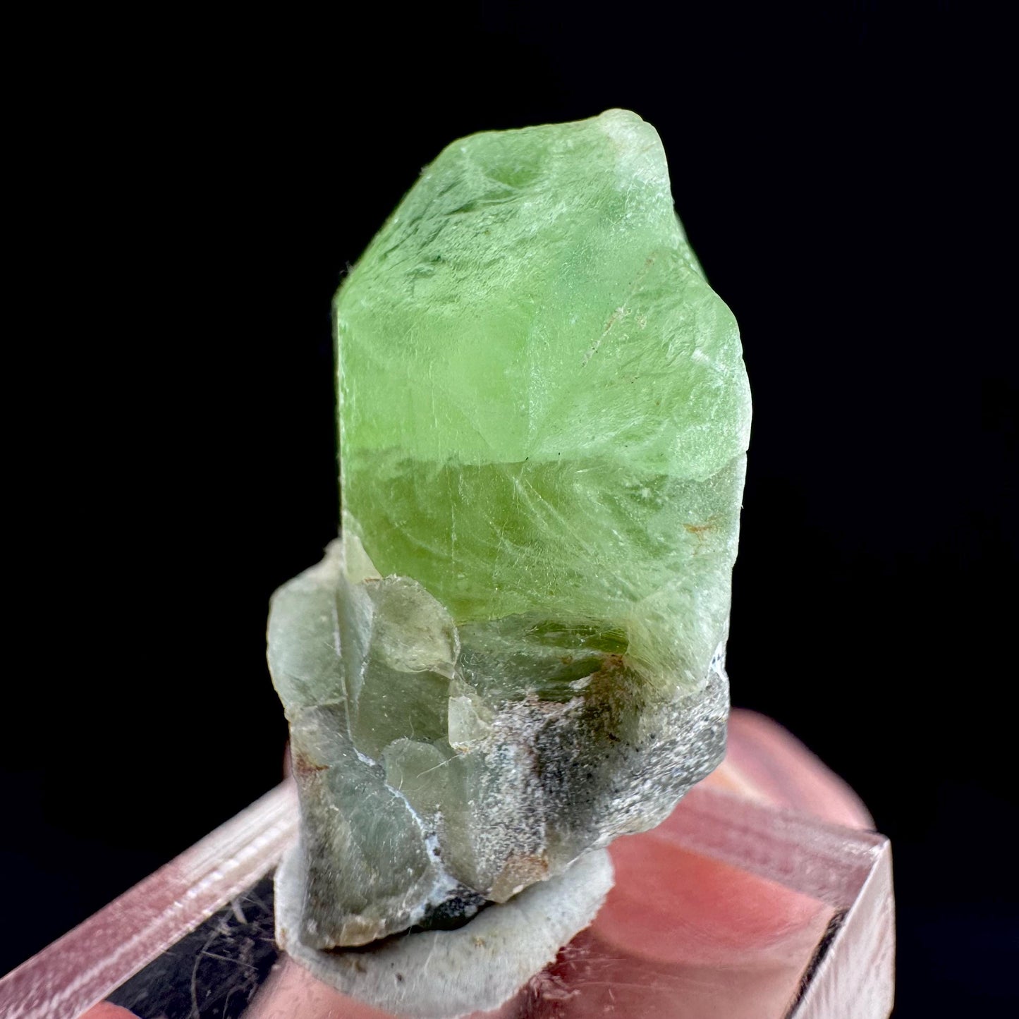 Peridot (Pakistan) | naturally terminated peridot crystal, mineral specimen