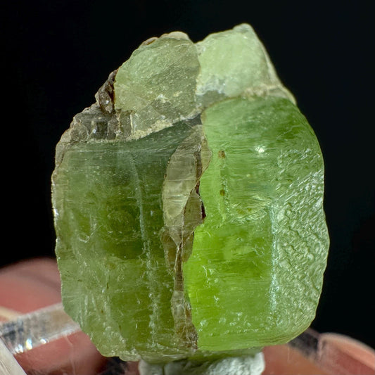 Peridot (Pakistan) | naturally terminated peridot crystal, mineral specimen