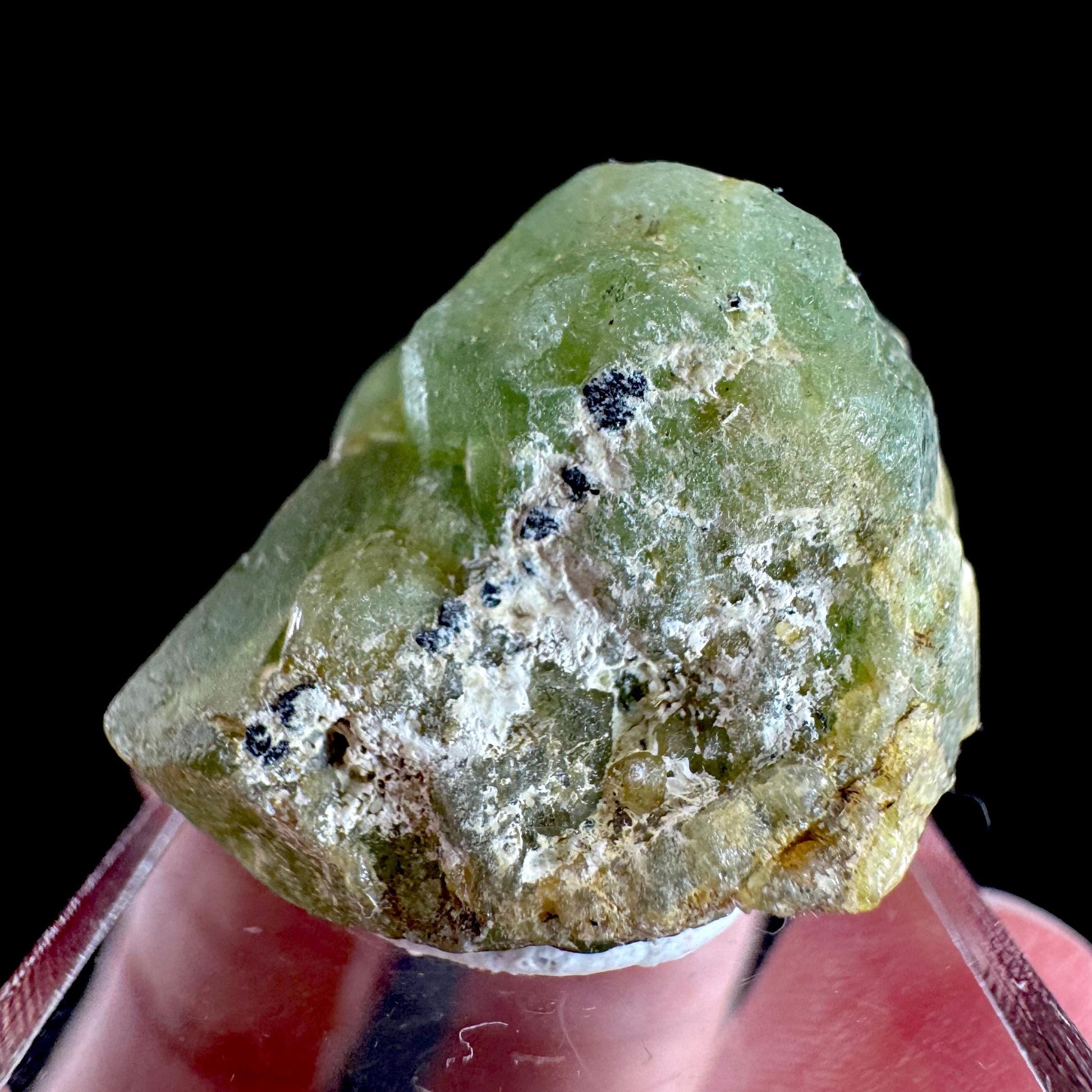 Peridot (Pakistan) | naturally terminated peridot crystal, mineral specimen