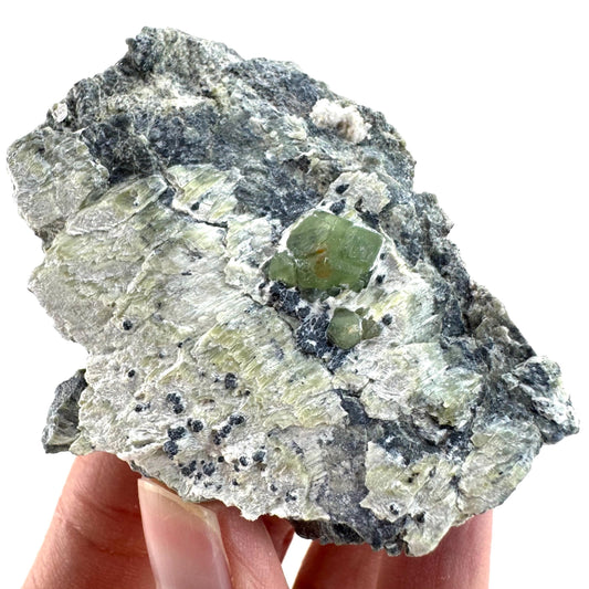 Demantoid Garnet on Matrix (Pakistan) | green garnet crystal, mineral specimen