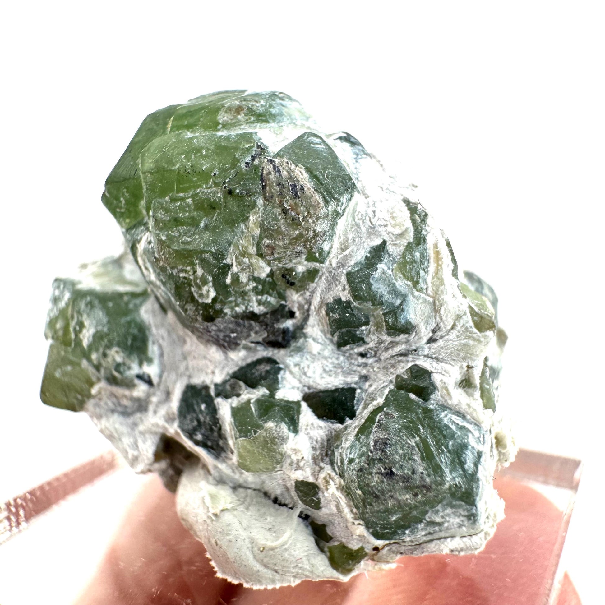 Demantoid Garnet on Matrix (Pakistan) | green garnet crystal, mineral specimen