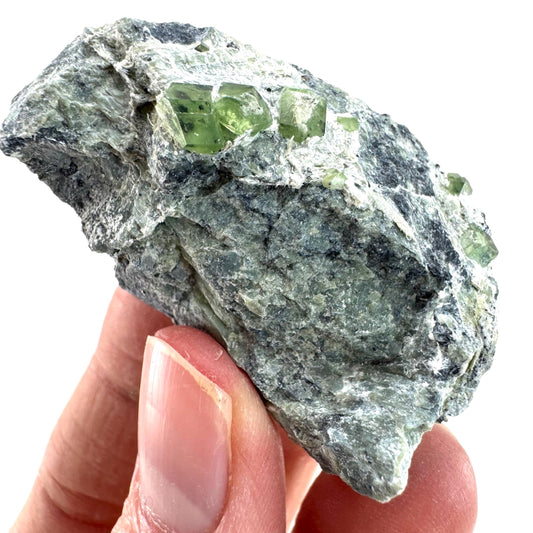 Demantoid Garnet on Matrix (Pakistan) | green garnet crystal, mineral specimen