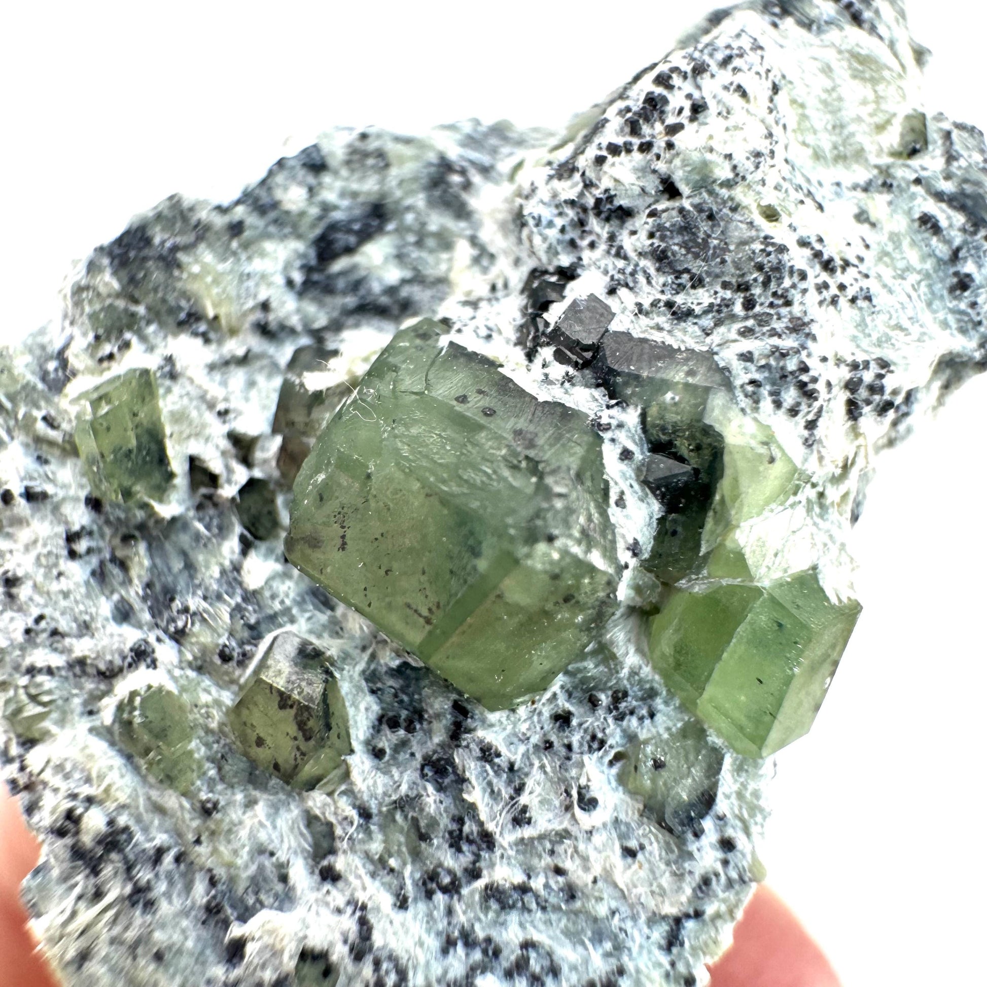 Demantoid Garnet on Matrix (Pakistan) | green garnet crystal, mineral specimen