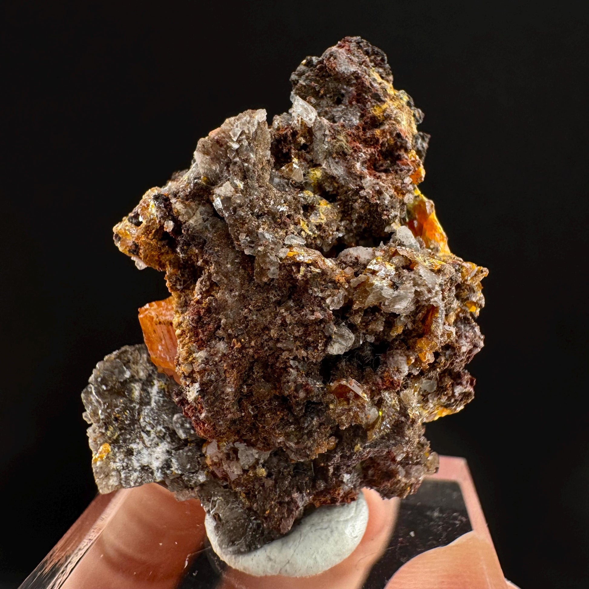 Wulfenite (Arizona, USA) | orange wulfenite crystal, mineral specimen