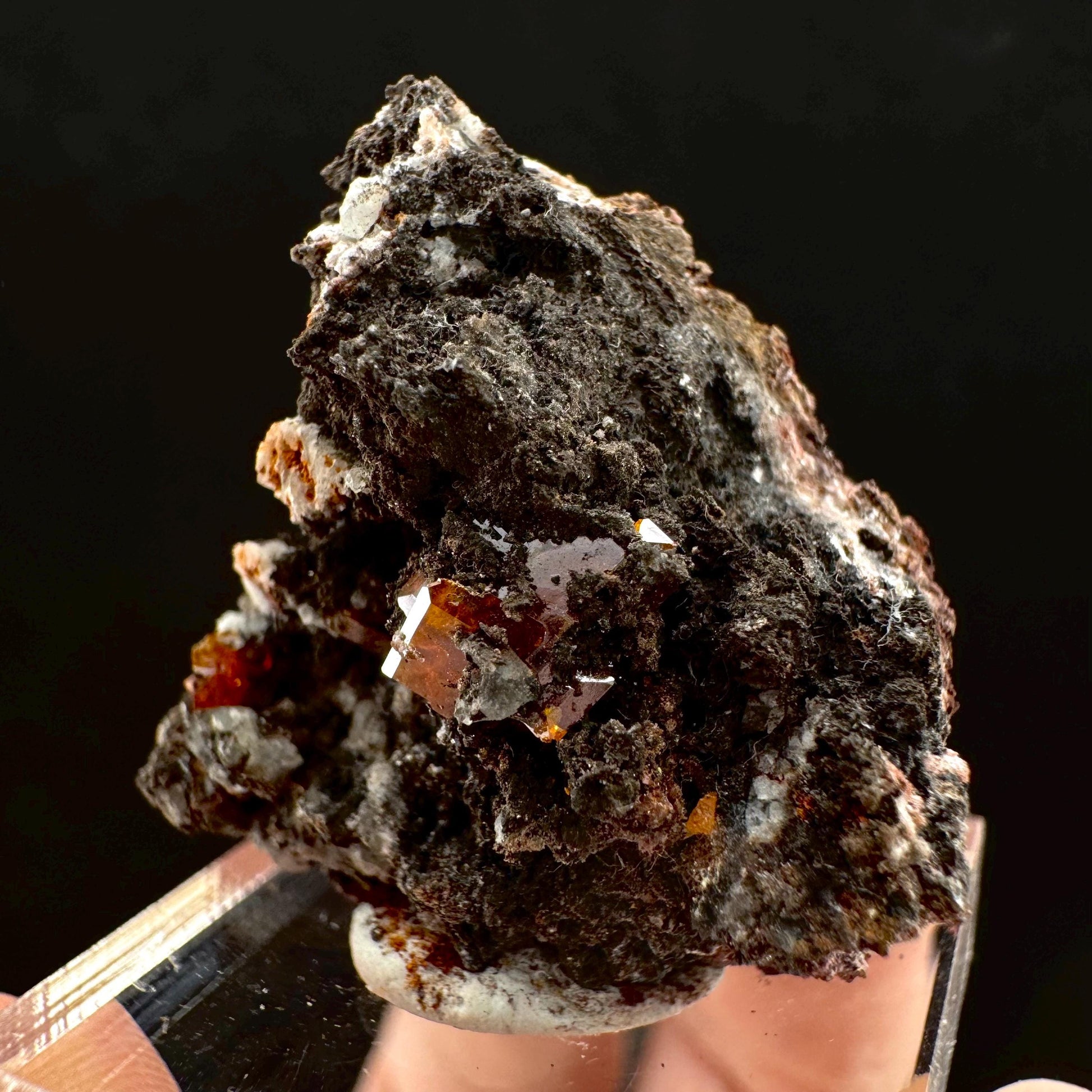 Wulfenite (Arizona, USA) | orange wulfenite crystal, mineral specimen