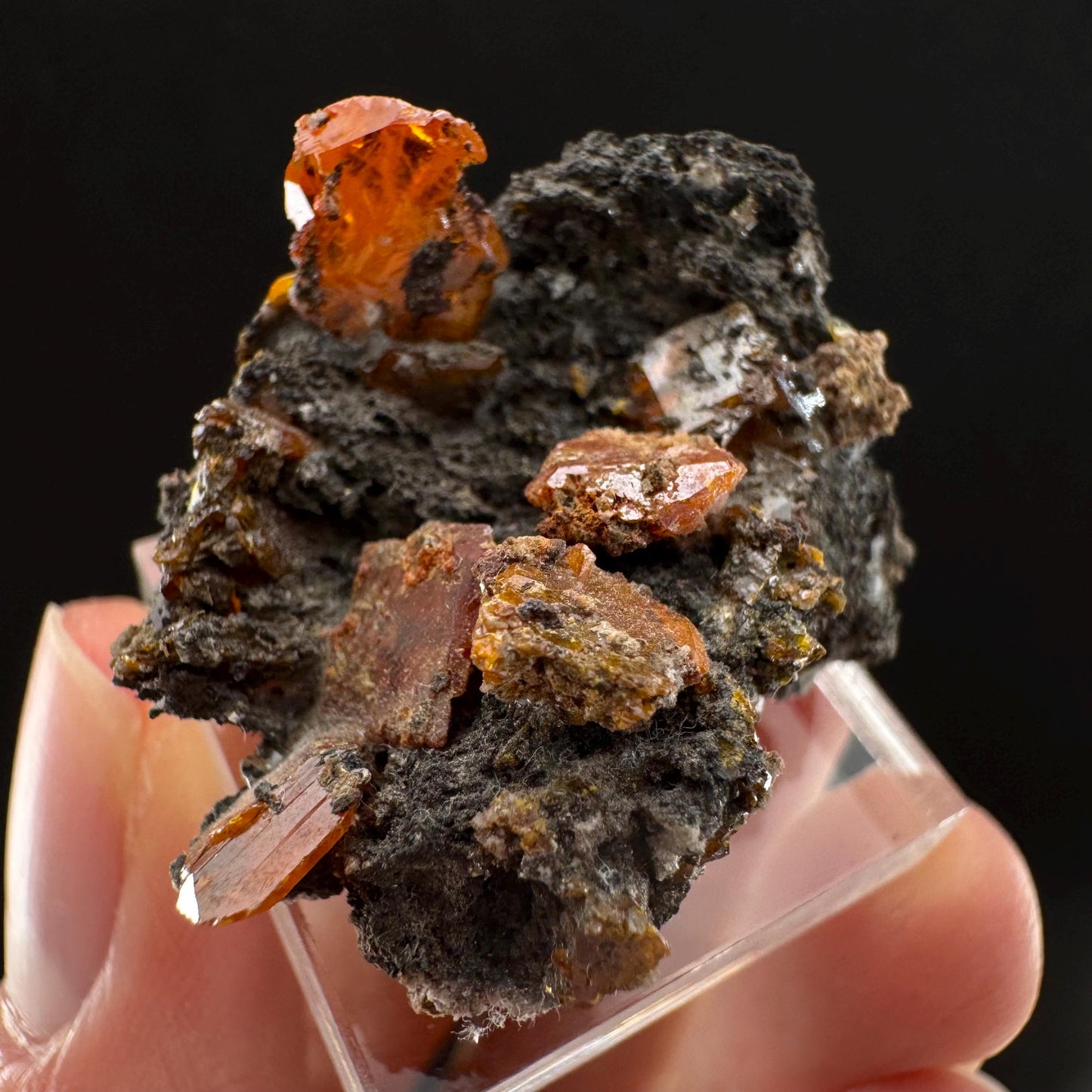 Wulfenite (Arizona, USA) | orange wulfenite crystal, mineral specimen