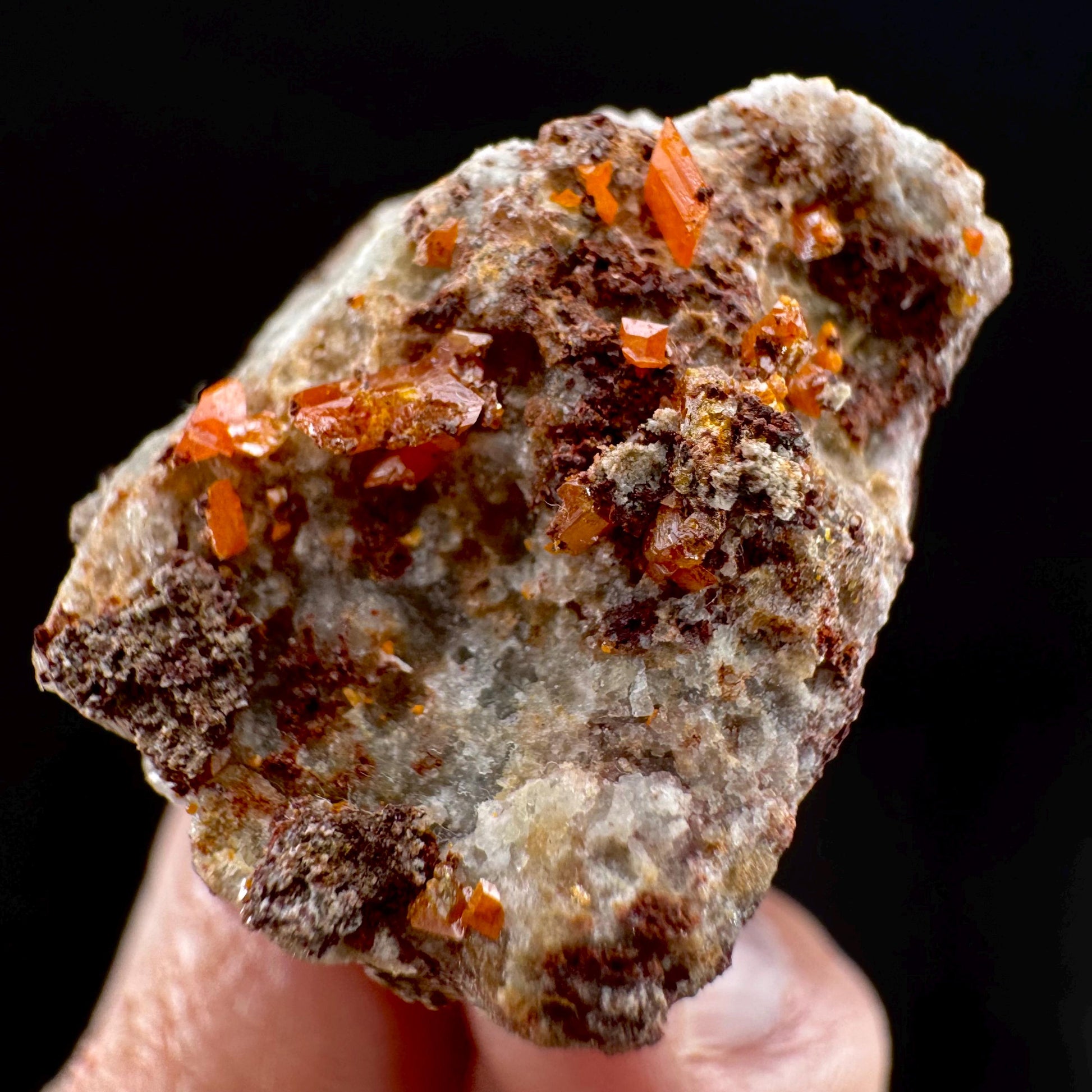 Wulfenite (Arizona, USA) | orange wulfenite crystal, mineral specimen