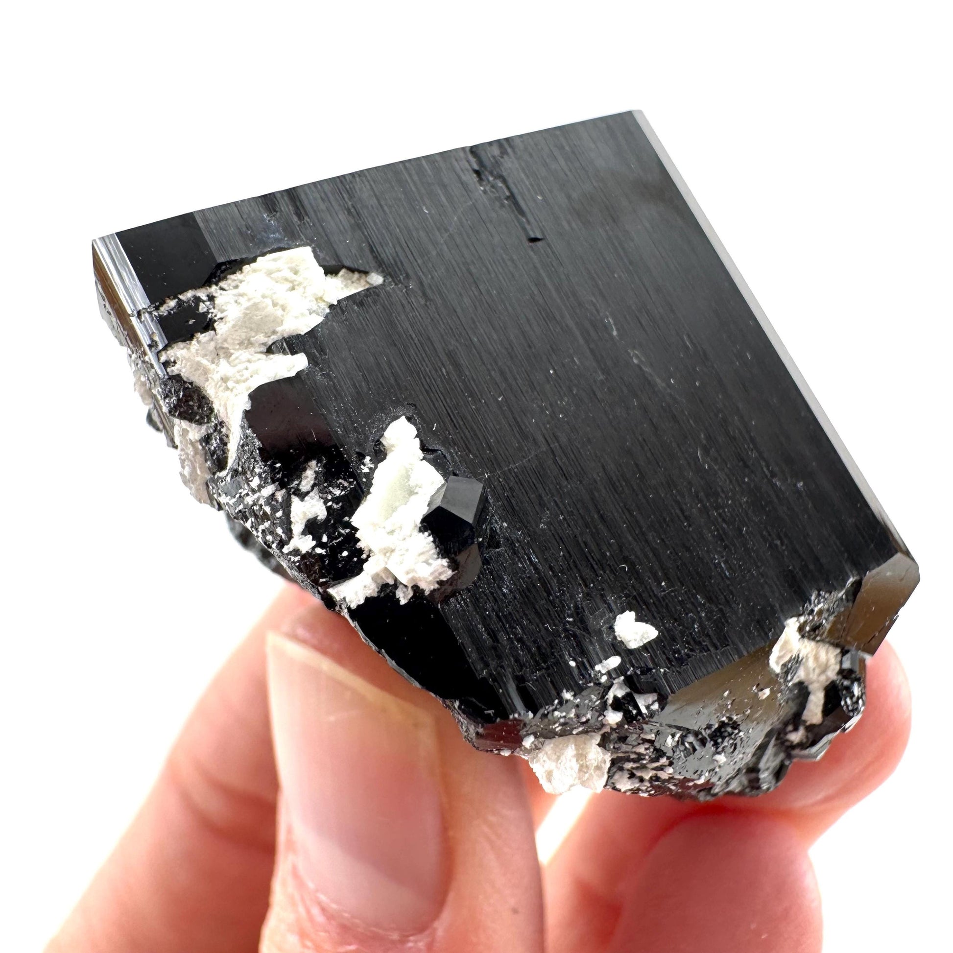 Black Tourmaline (Namibia) | high quality black tourmaline crystal, black schorl, mineral specimen