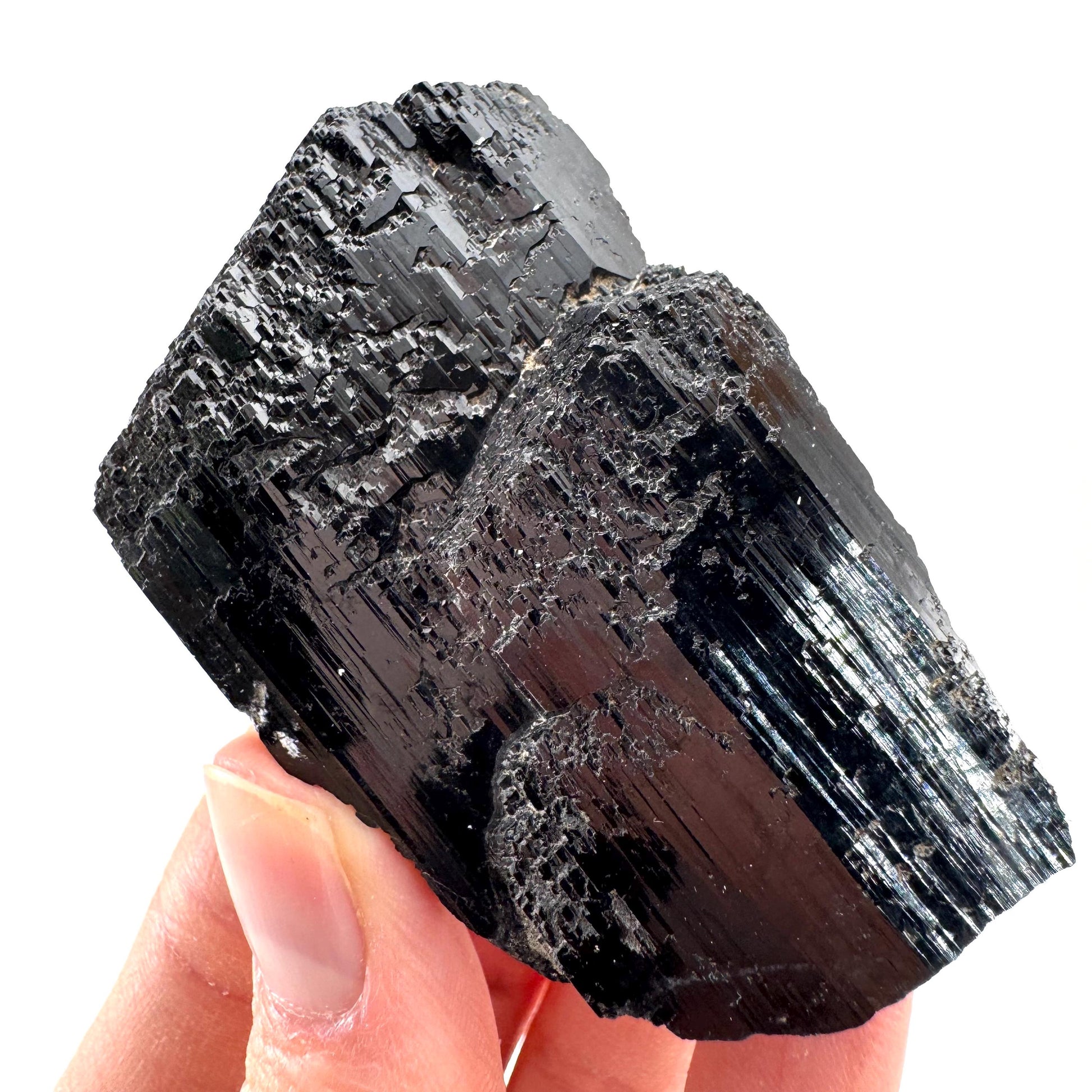 Black Tourmaline (Namibia) | high quality black tourmaline crystal, black schorl, mineral specimen