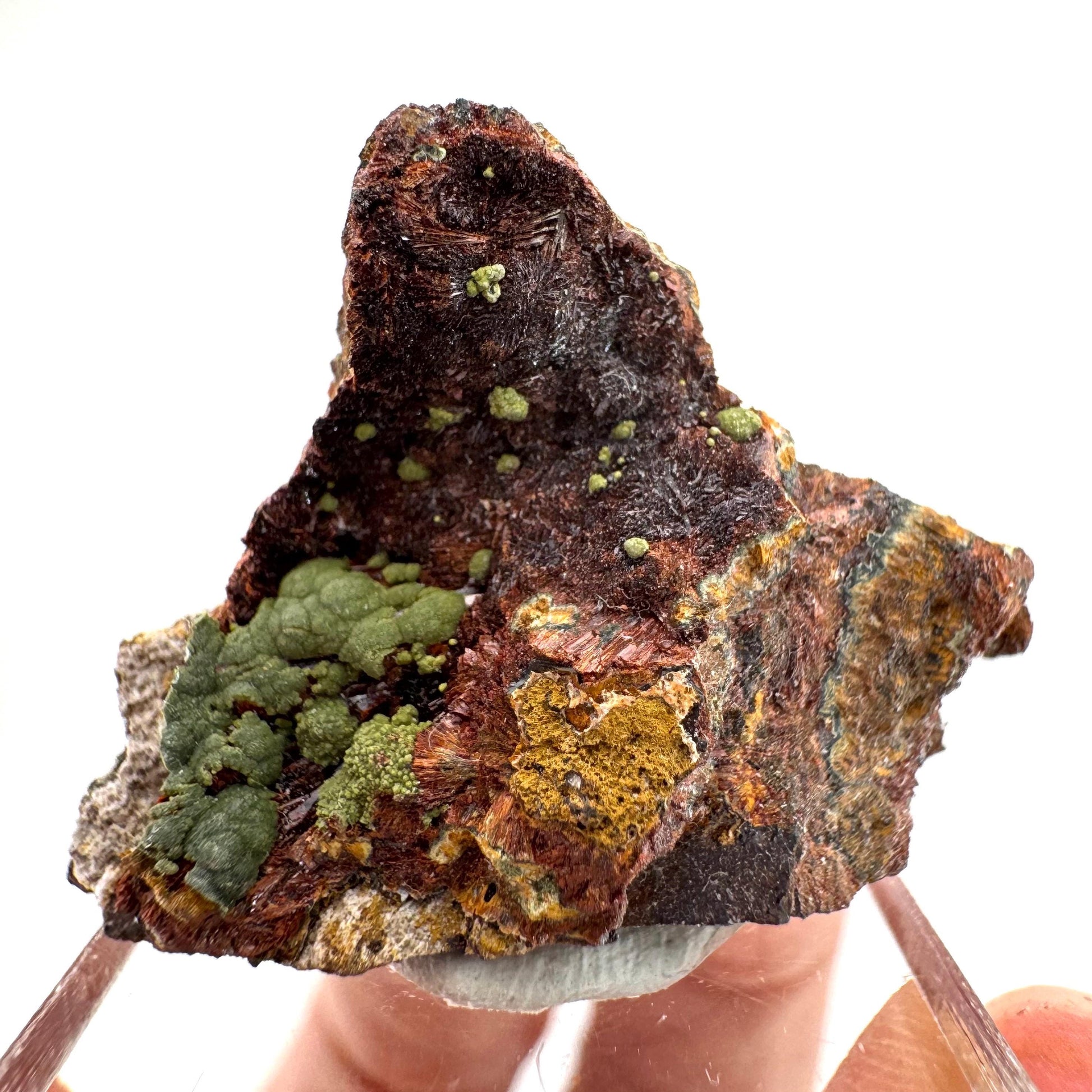 Kidwellite (Arkansas, USA) | green kidwellite crystal, rare mineral specimen