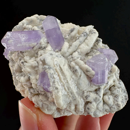 Purple Fluorapatite w/ Albite (Afghanistan) | fluorapatite crystal, natural purple apatite, mineral specimen