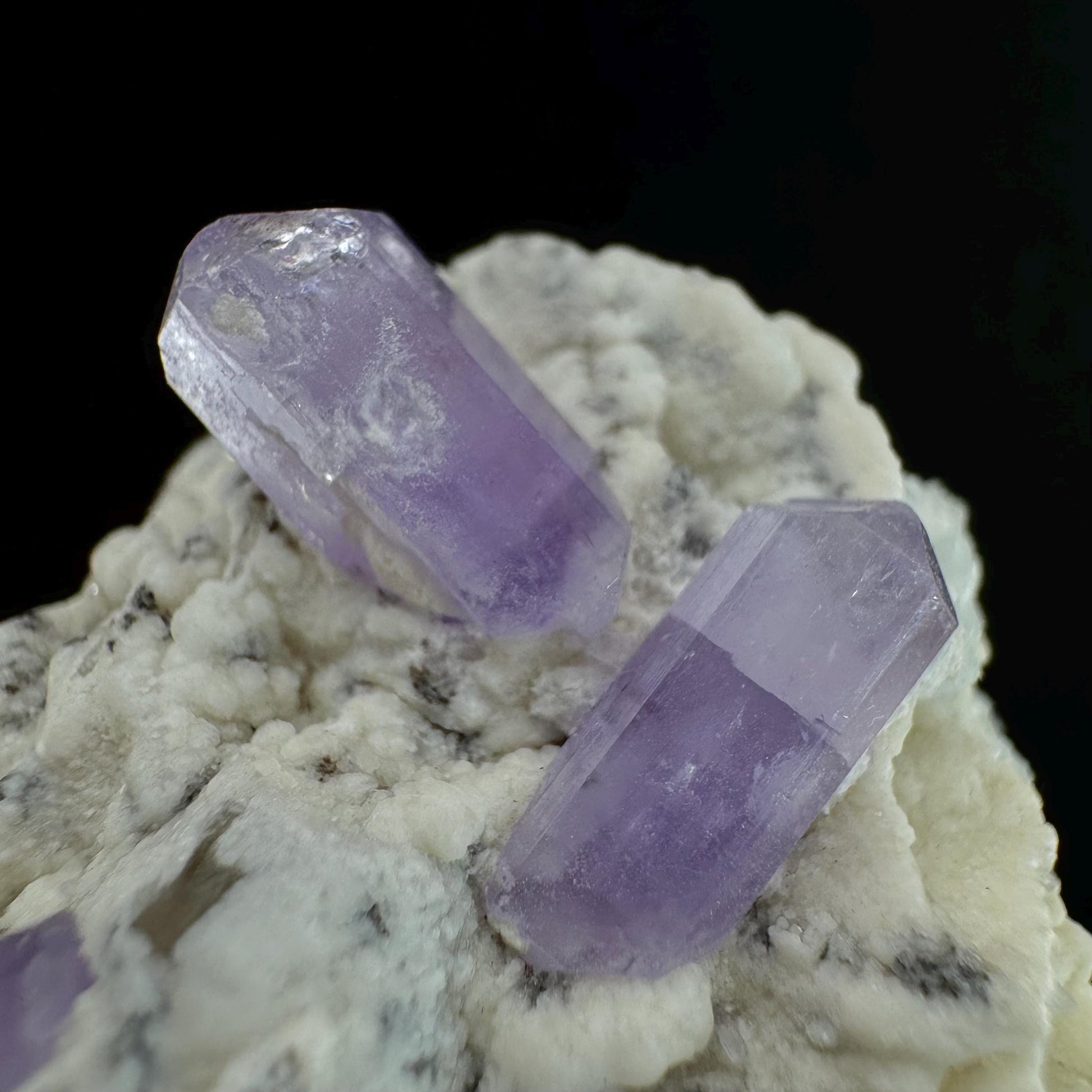 Purple Fluorapatite w/ Albite (Afghanistan) | fluorapatite crystal, natural purple apatite, mineral specimen