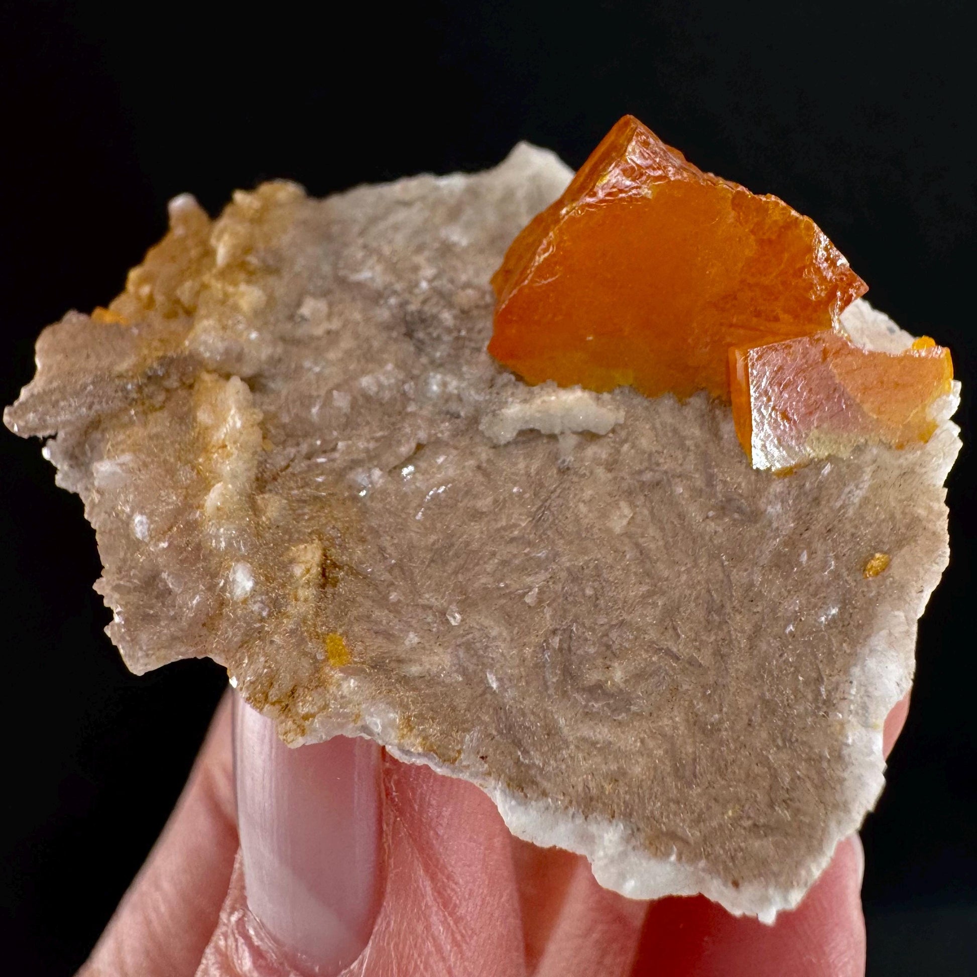 Wulfenite (Mexico) | orange wulfenite crystal, mineral specimen