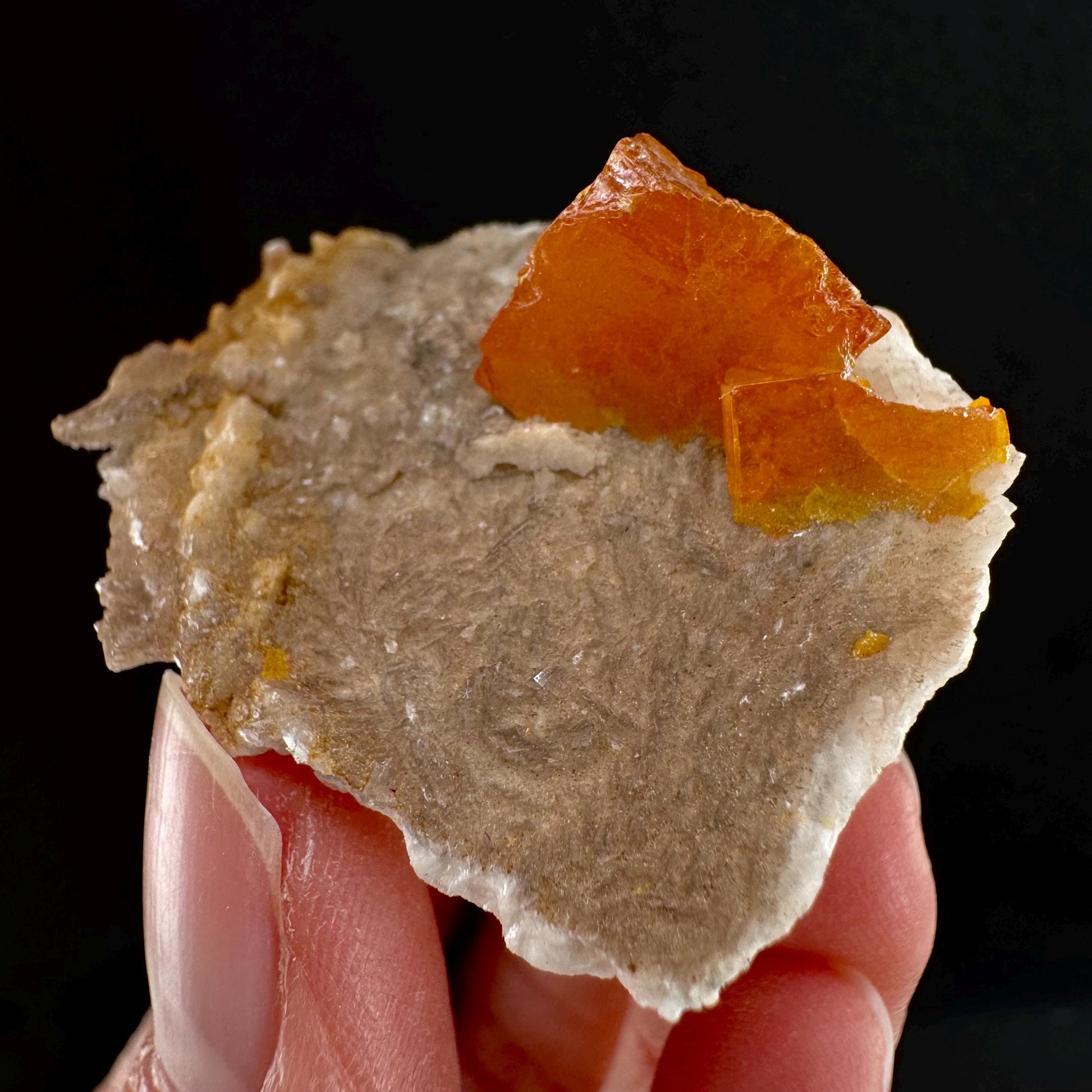 Wulfenite (Mexico) | orange wulfenite crystal, mineral specimen