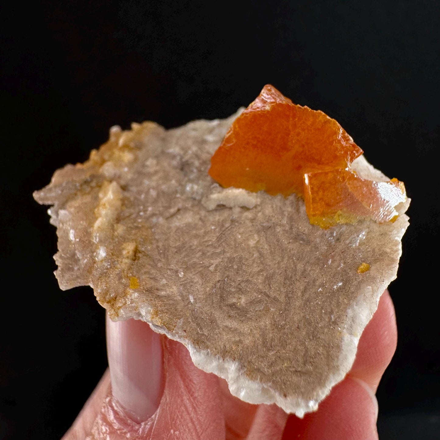 Wulfenite (Mexico) | orange wulfenite crystal, mineral specimen