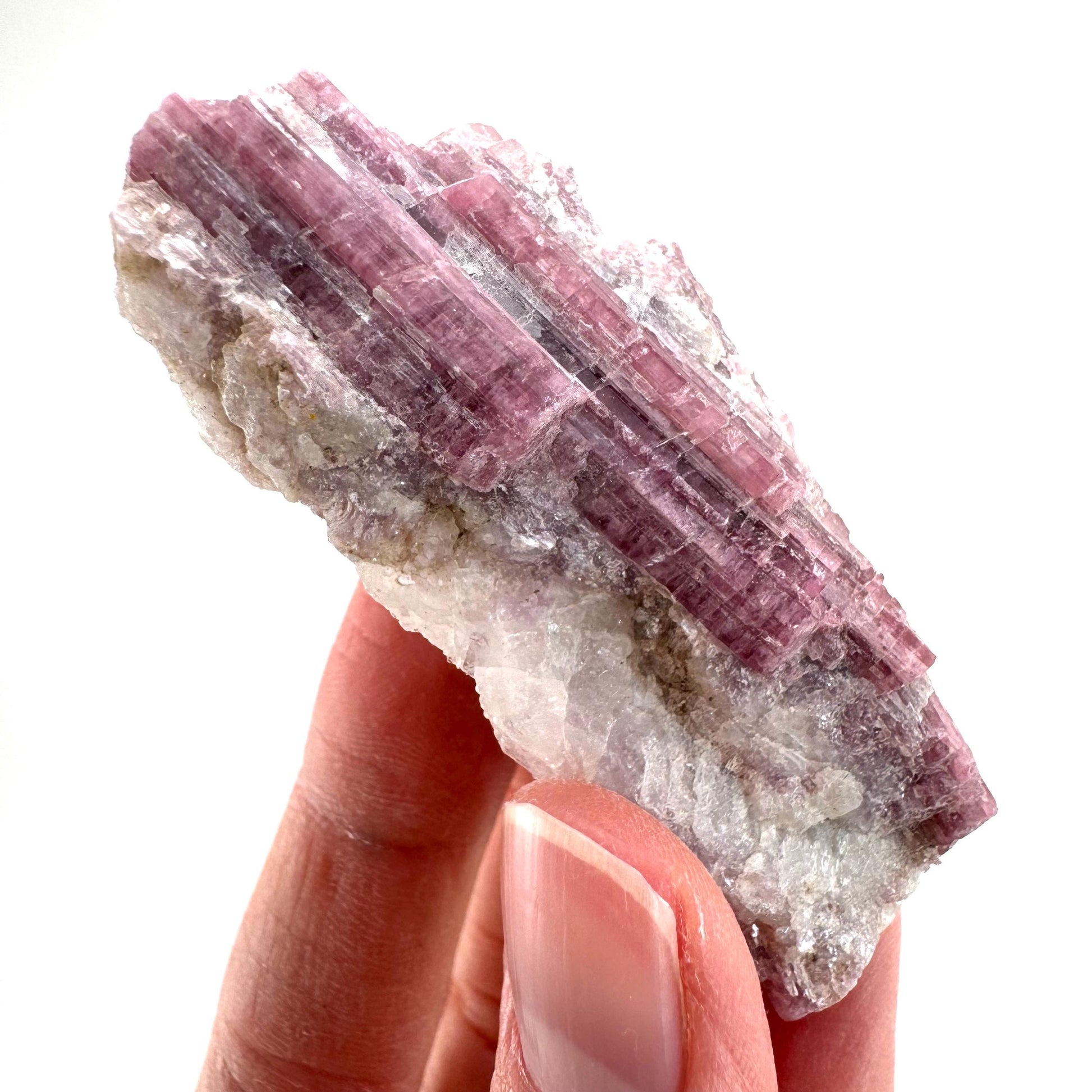 Rossmanite (Tanco Mine, Canada) | pink tourmaline crystal, rare minerals