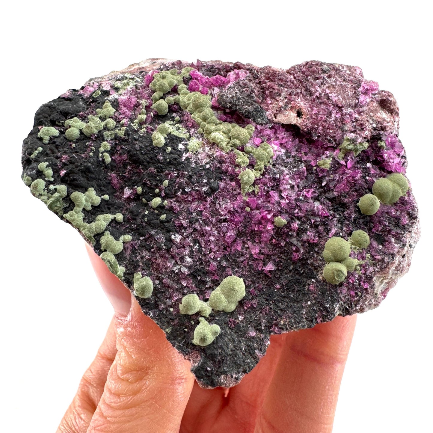 Cobaltoan Calcite w/ Kolwezite (DR Congo) | cobalto calcite crystal, mineral specimen