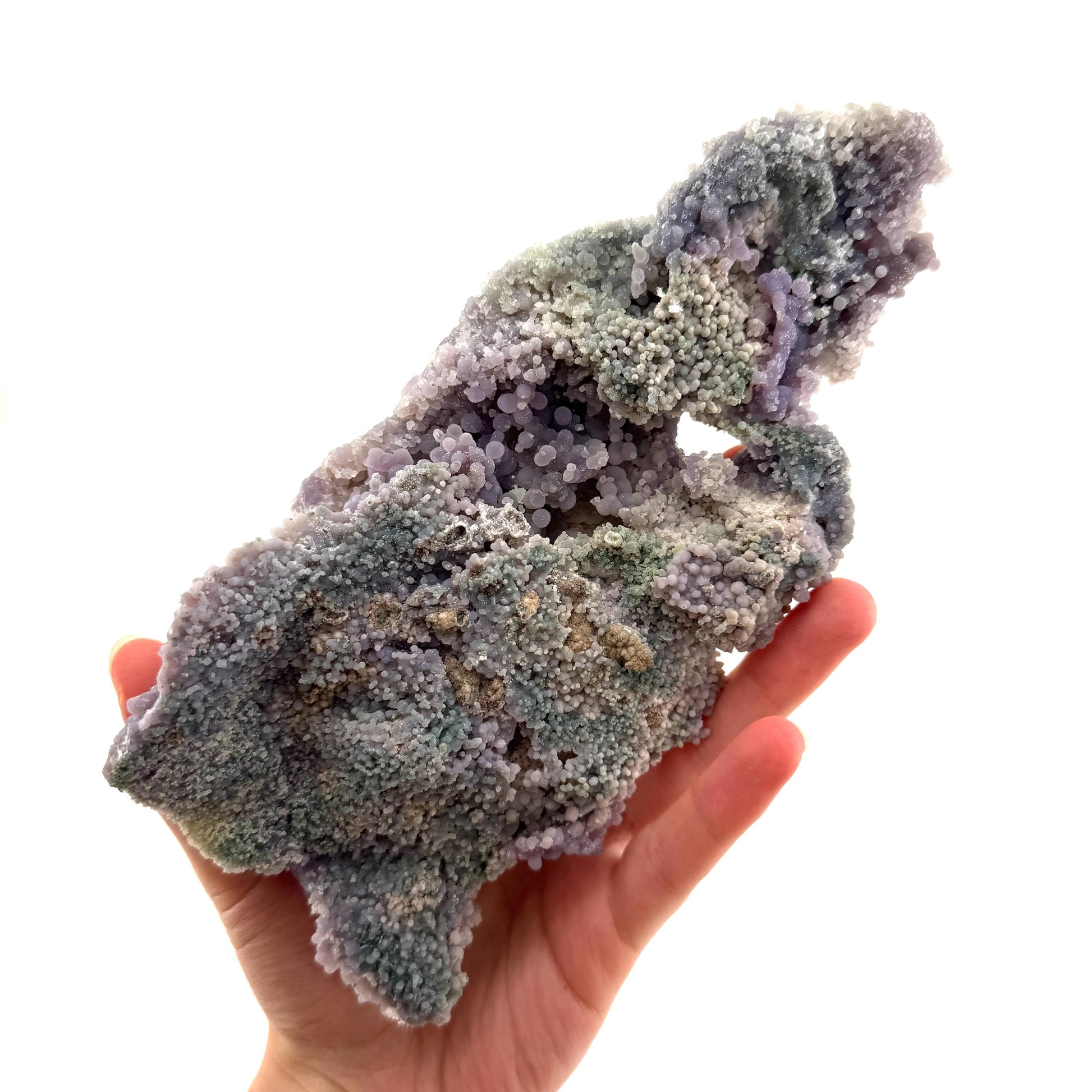 Grape Agate (Indonesia) | purple grape agate crystal, mineral specimen