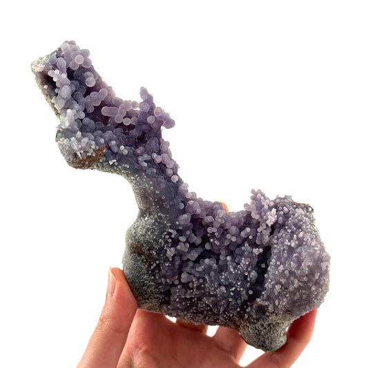 Grape Agate (Indonesia) | purple grape agate crystal, mineral specimen
