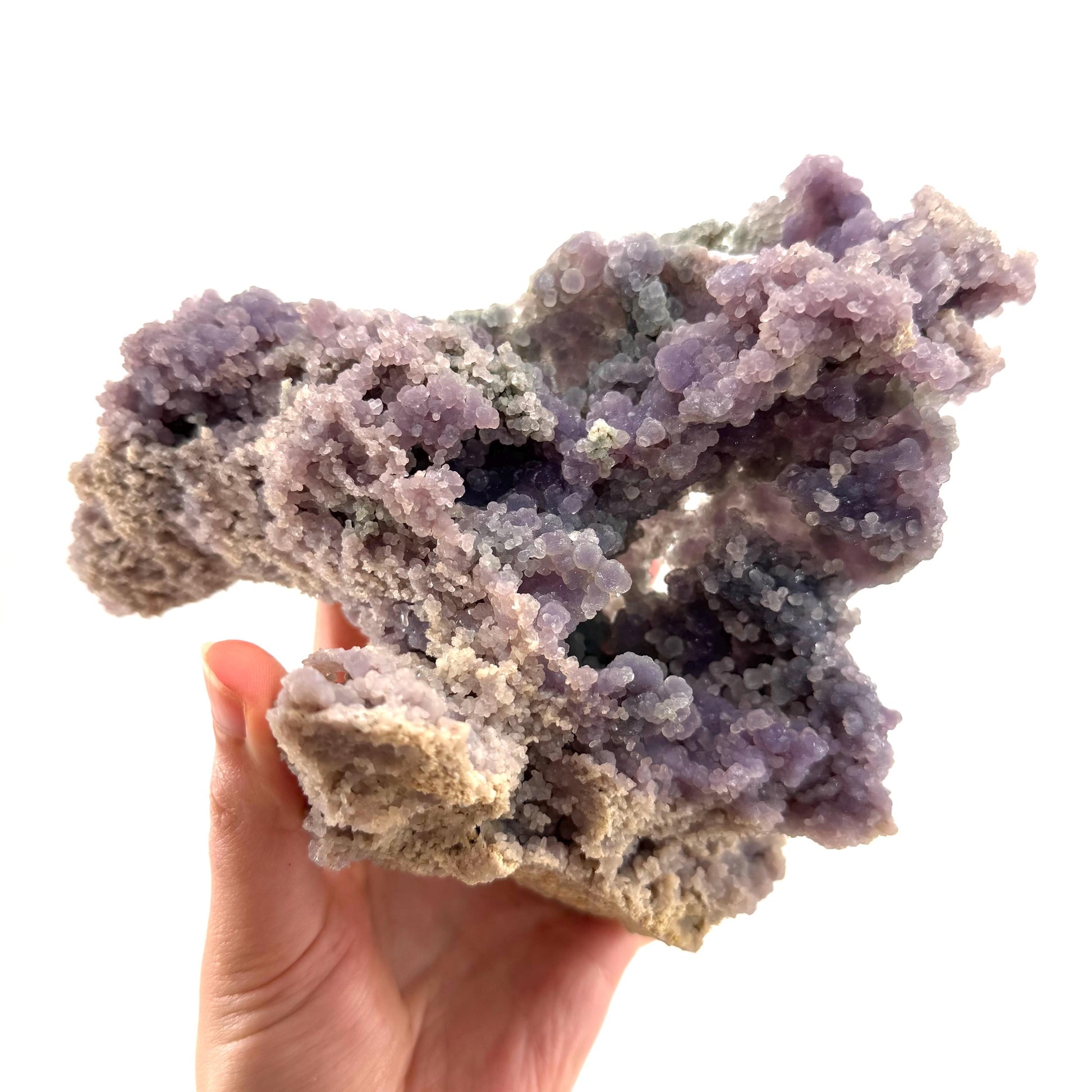 Grape Agate (Indonesia) | purple grape agate crystal, mineral specimen