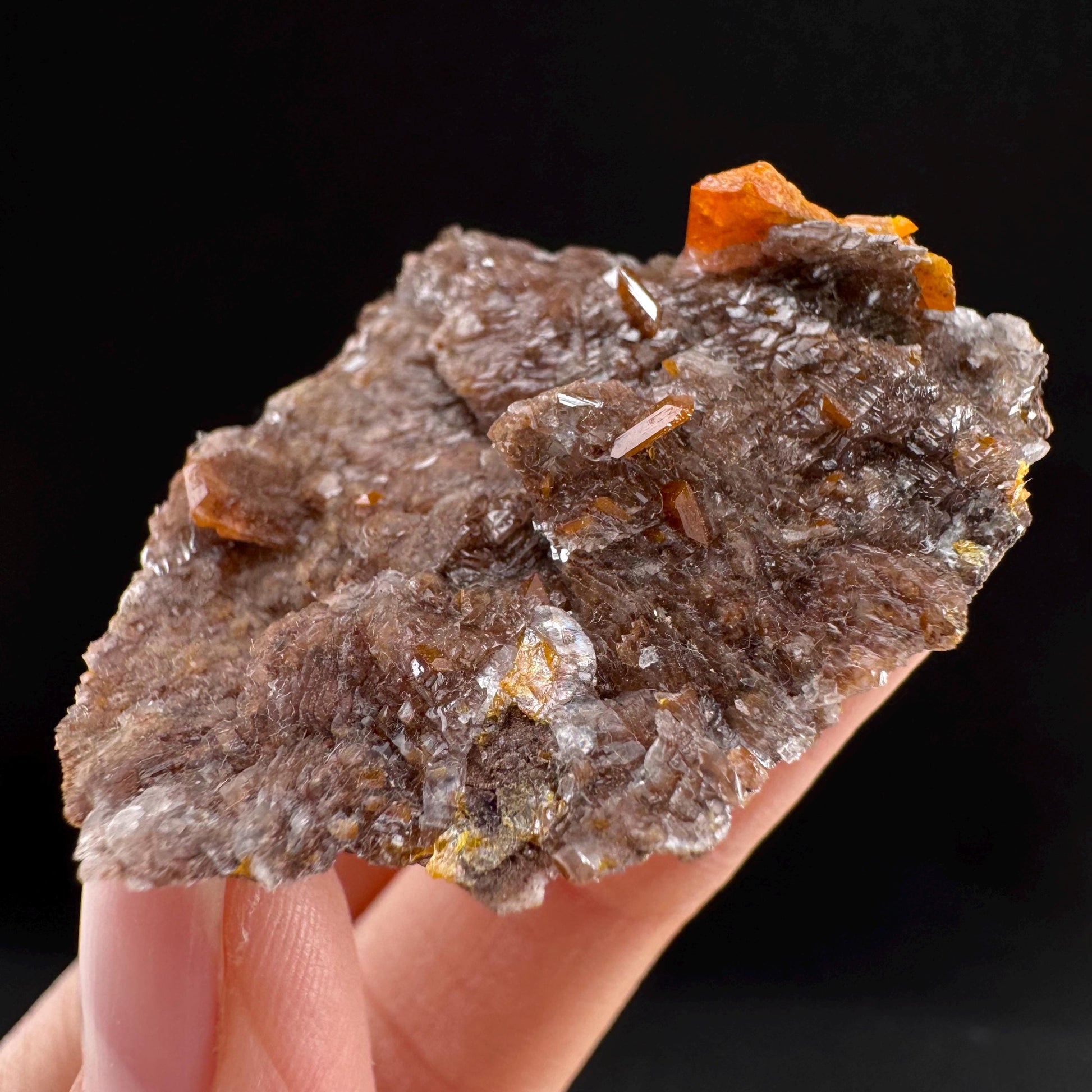 Wulfenite (Arizona, USA) | orange wulfenite crystal, mineral specimen