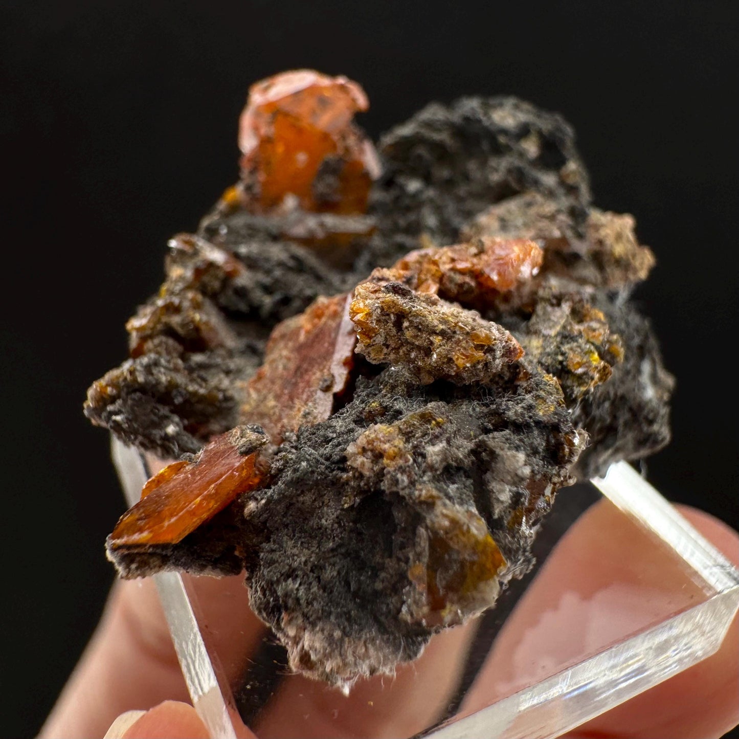 Wulfenite (Arizona, USA) | orange wulfenite crystal, mineral specimen