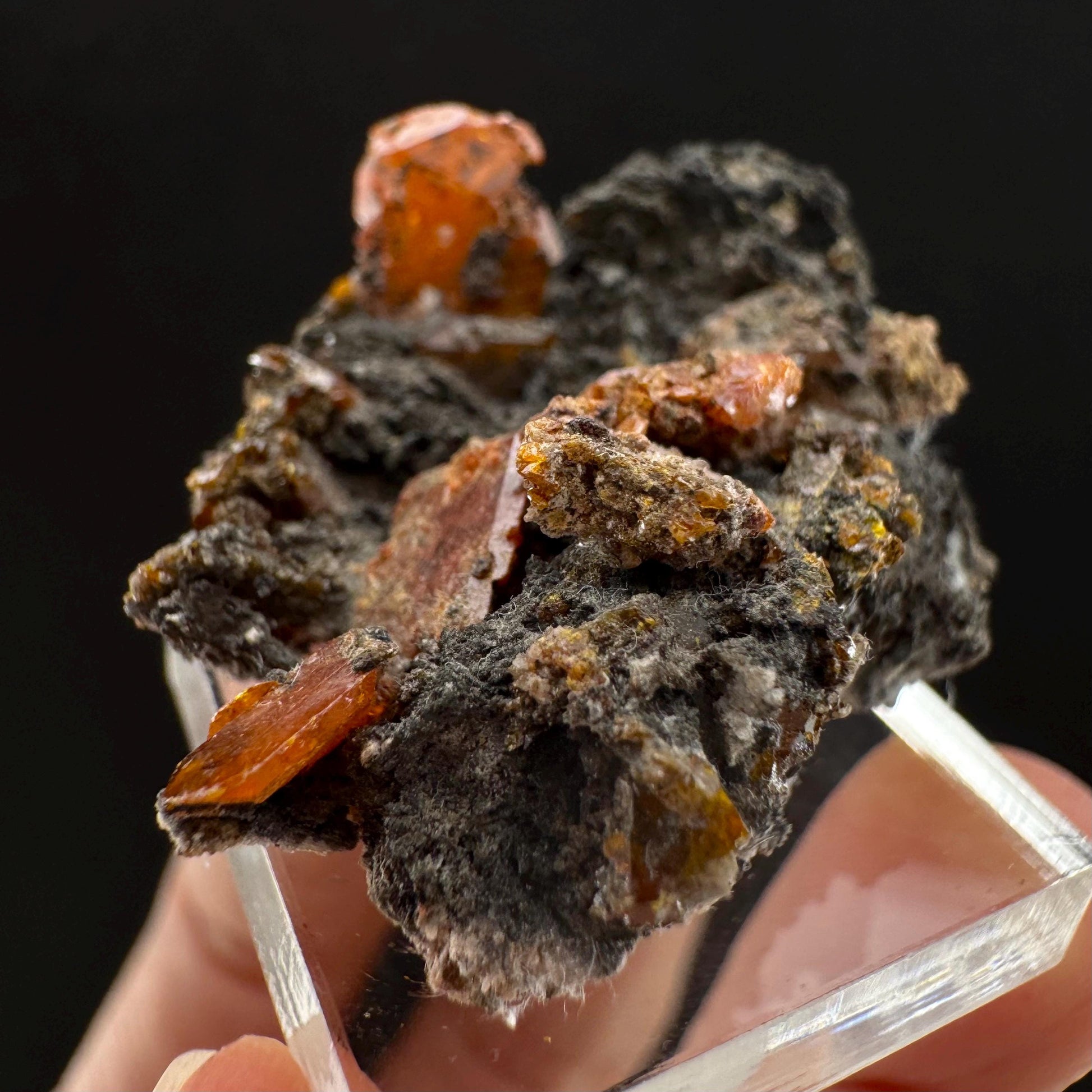 Wulfenite (Arizona, USA) | orange wulfenite crystal, mineral specimen