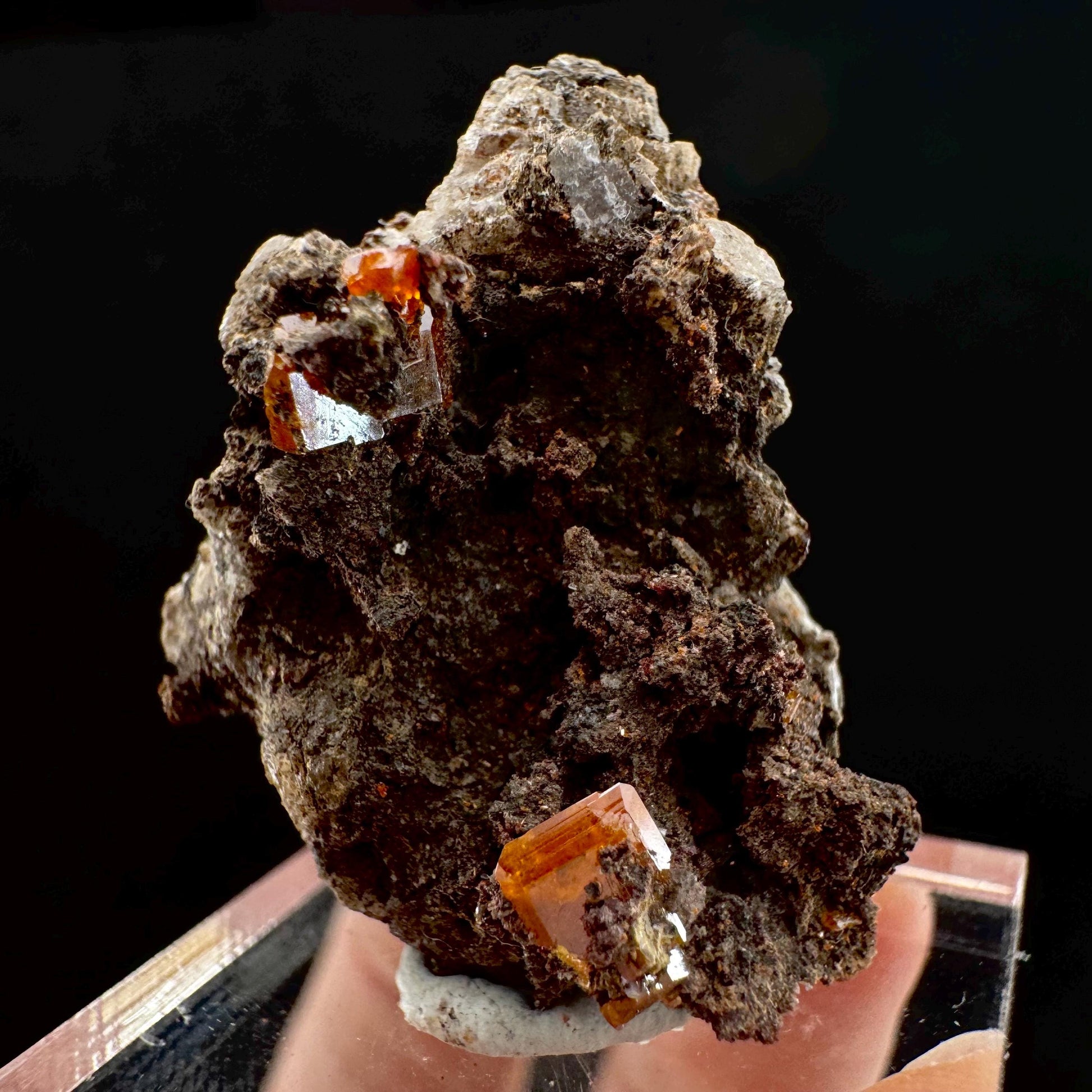 Wulfenite (Arizona, USA) | orange wulfenite crystal, mineral specimen