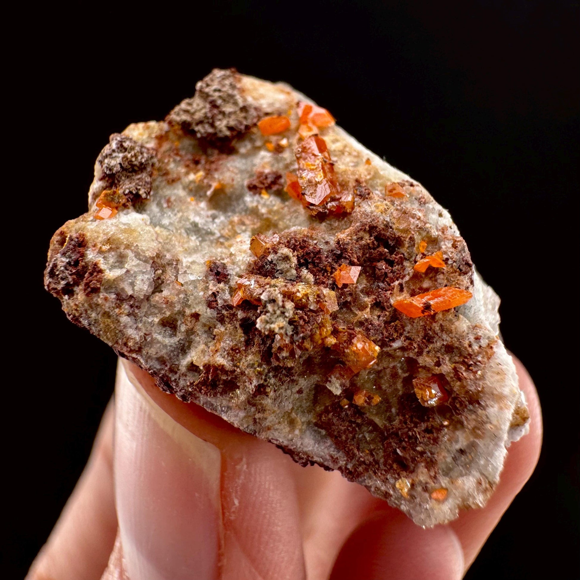 Wulfenite (Arizona, USA) | orange wulfenite crystal, mineral specimen