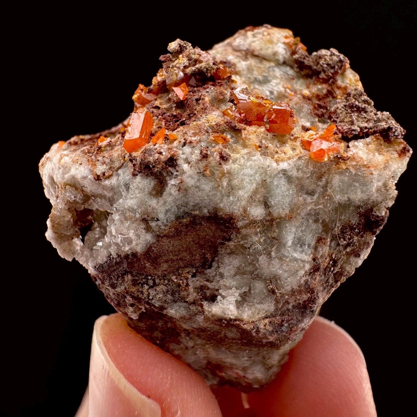 Wulfenite (Arizona, USA) | orange wulfenite crystal, mineral specimen