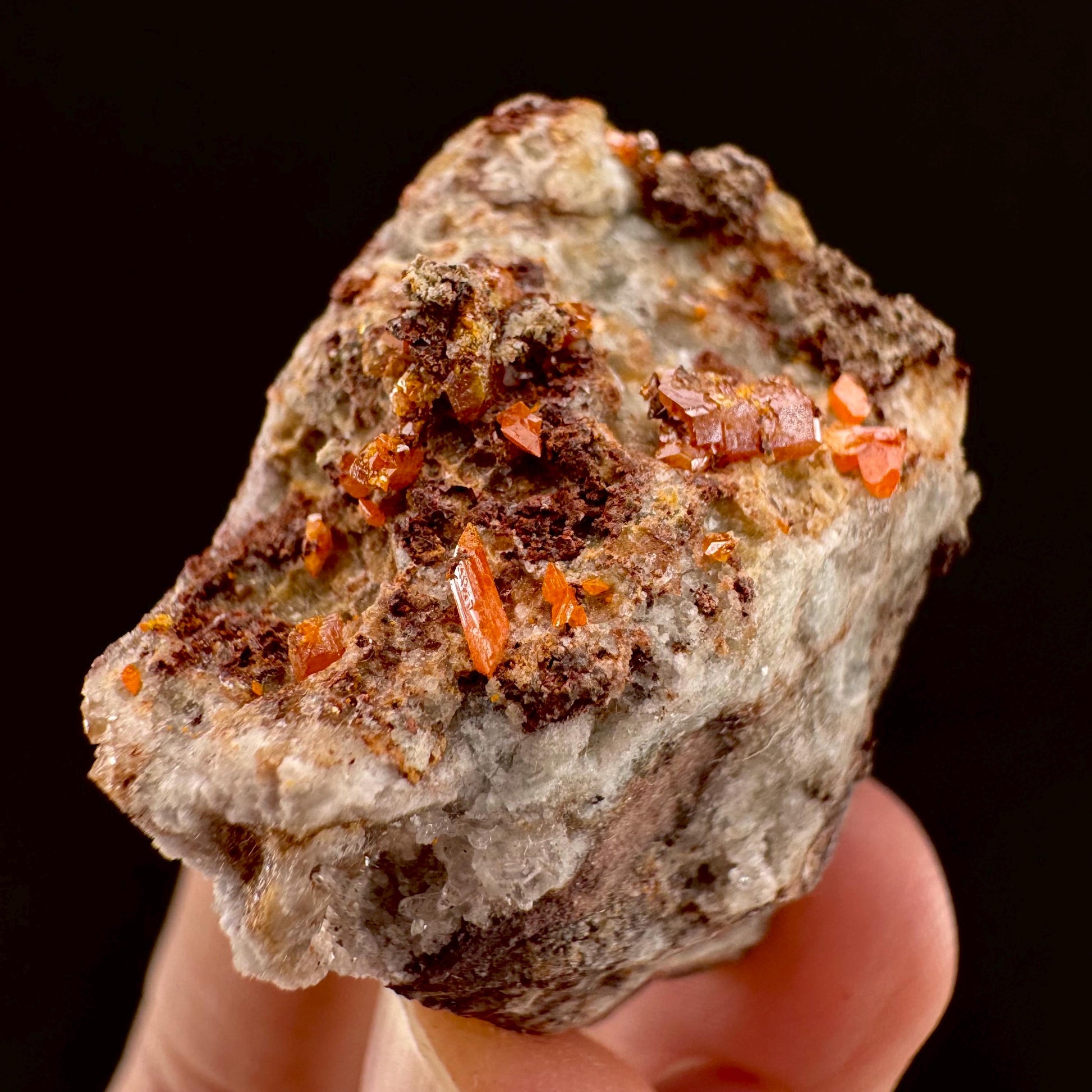 Wulfenite (Arizona, USA) | orange wulfenite crystal, mineral specimen