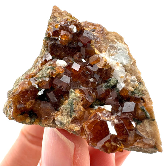 Spessartine Garnet (Pakistan) | orange garnet crystal, mineral specimen