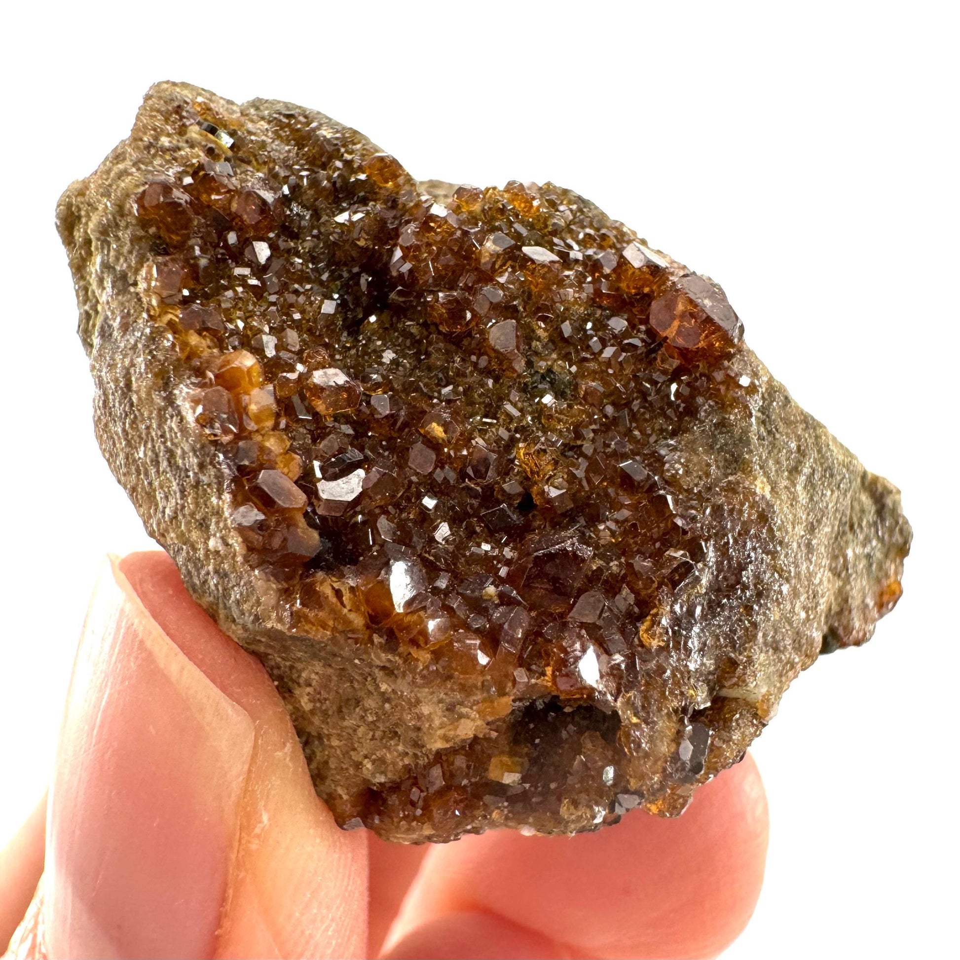 Spessartine Garnet (Pakistan) | orange garnet crystal, mineral specimen